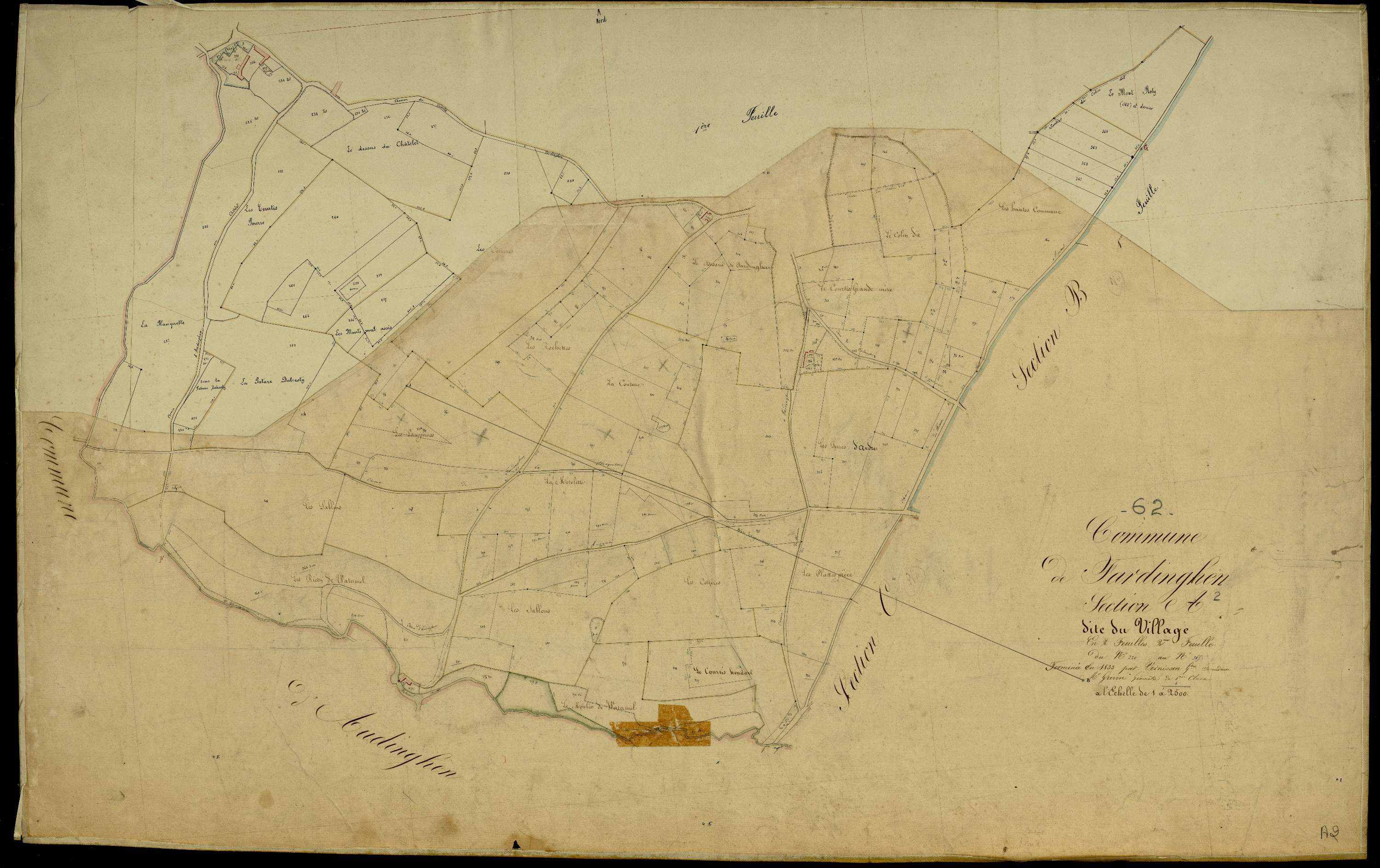 Tardinghen - Section A, 2e feuille