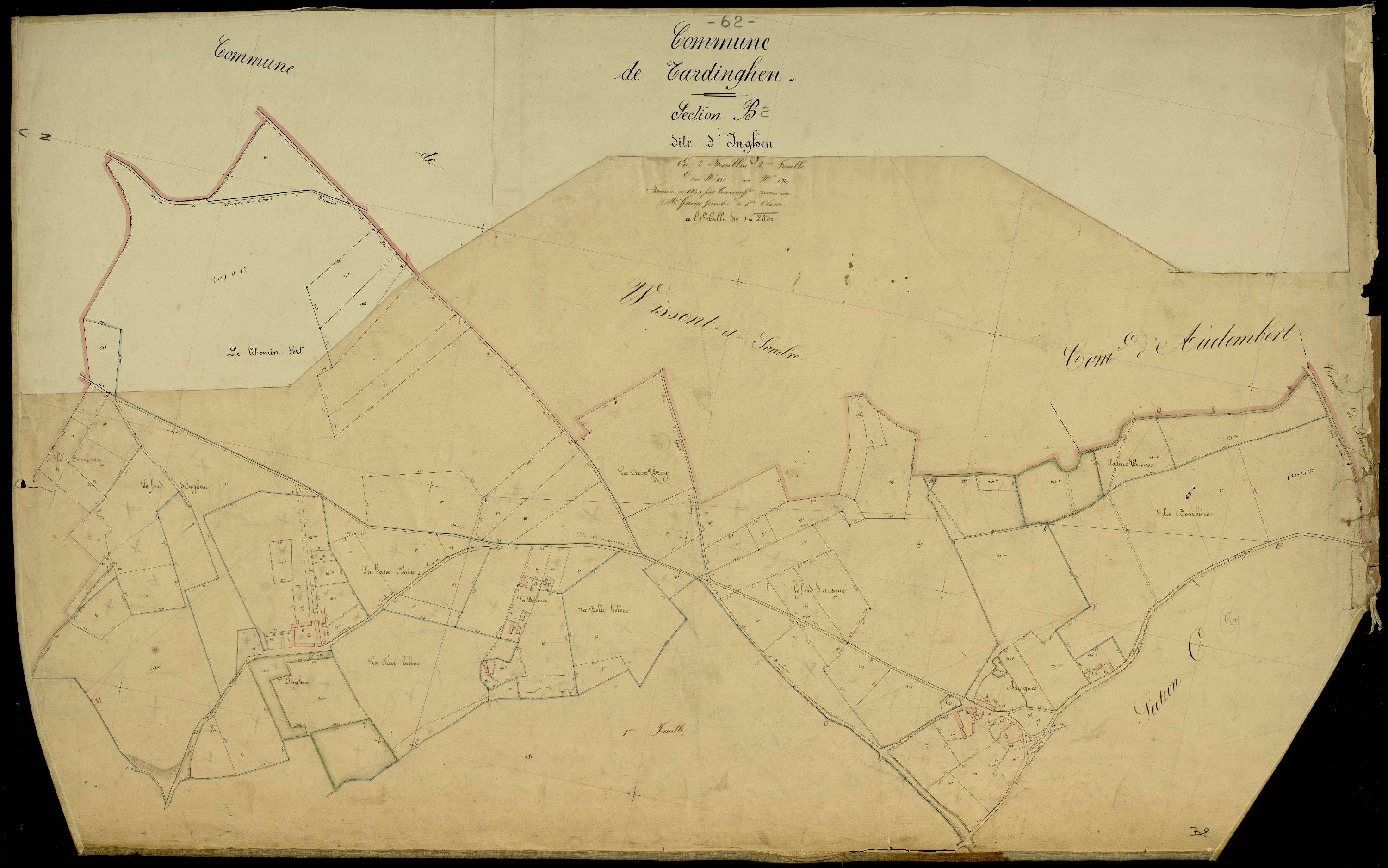 Tardinghen - Section B, 2e feuille