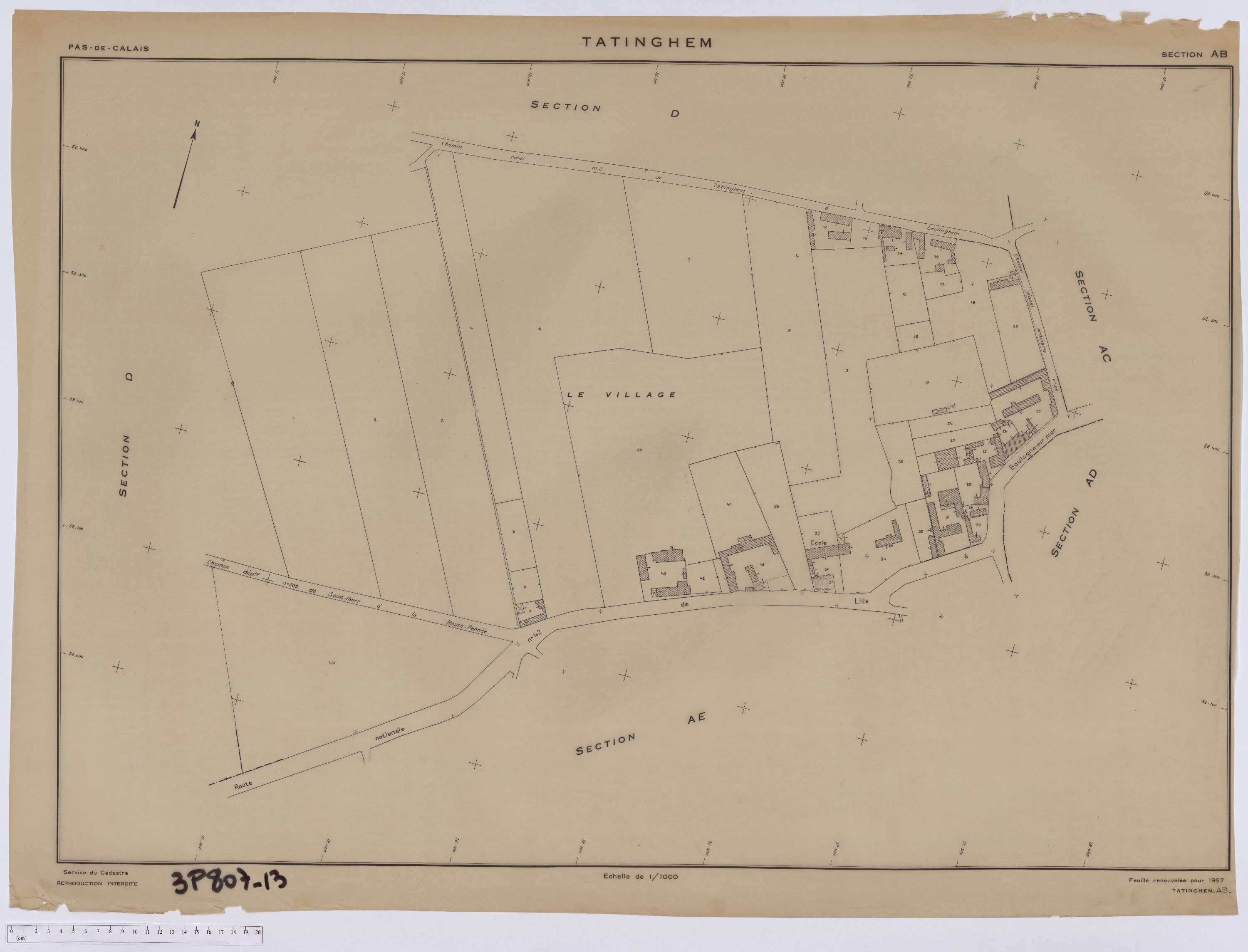 Tatinghem - Section AB.