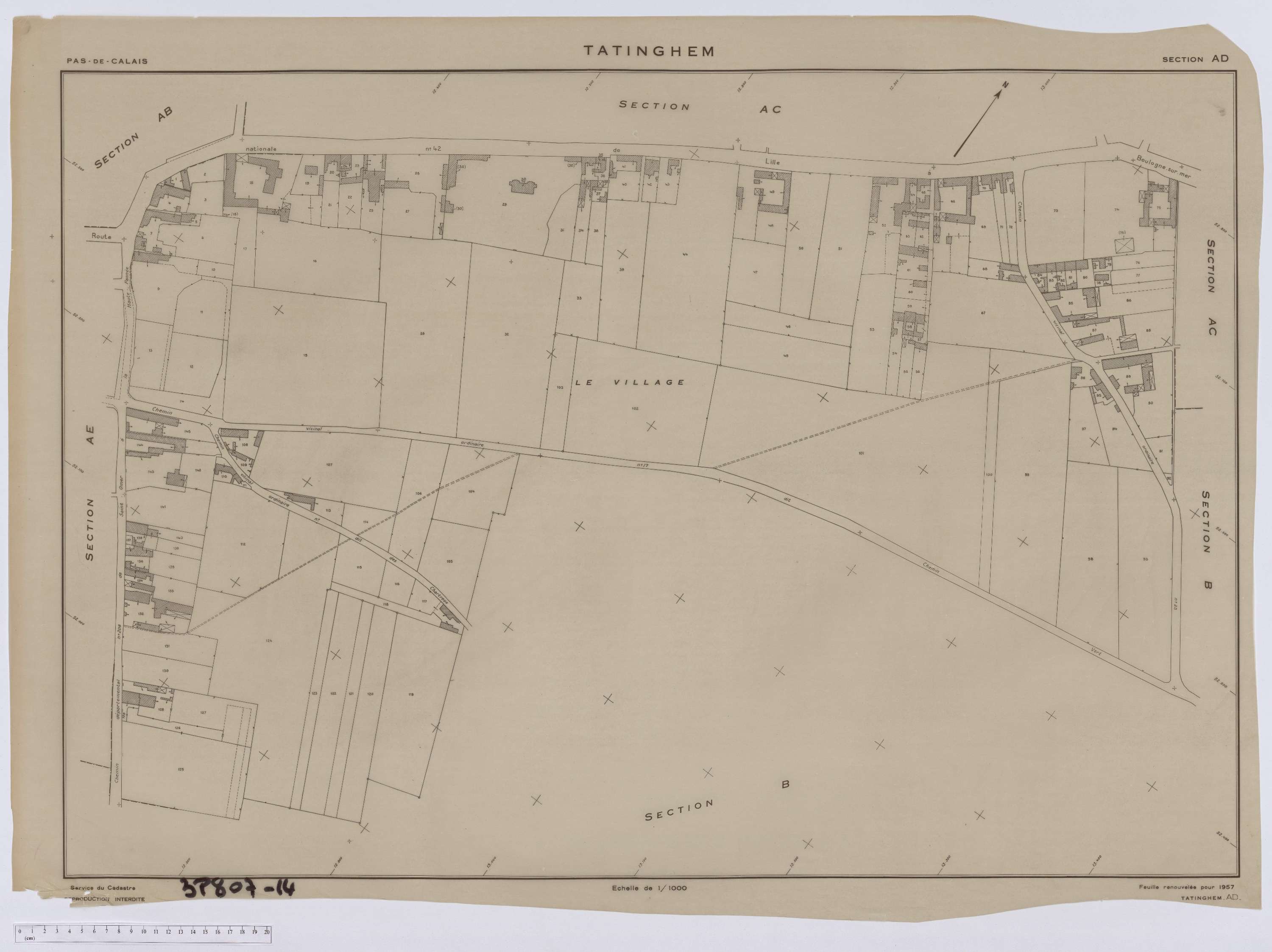 Tatinghem - Section AD.