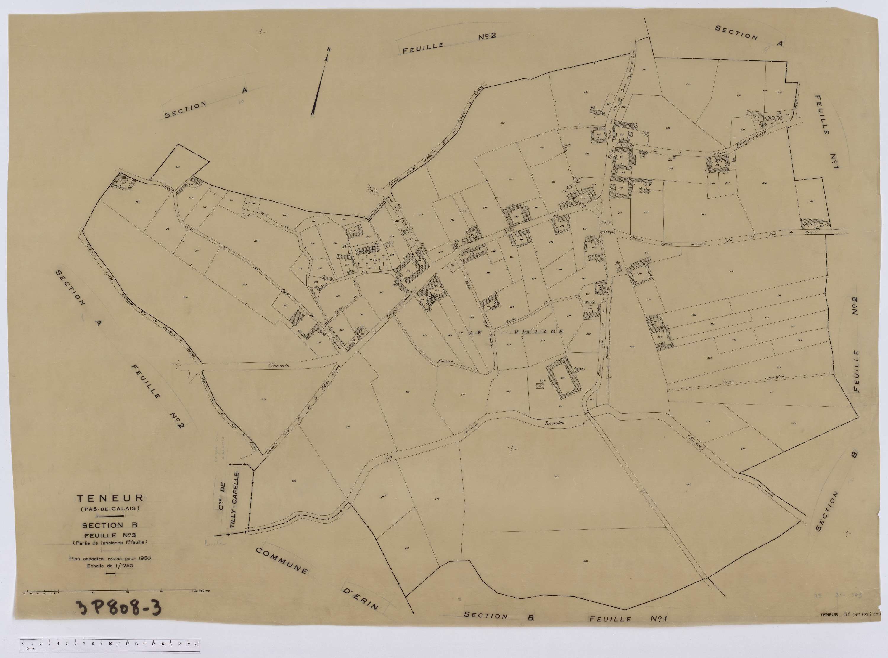 Teneur - Section B, feuille 3.