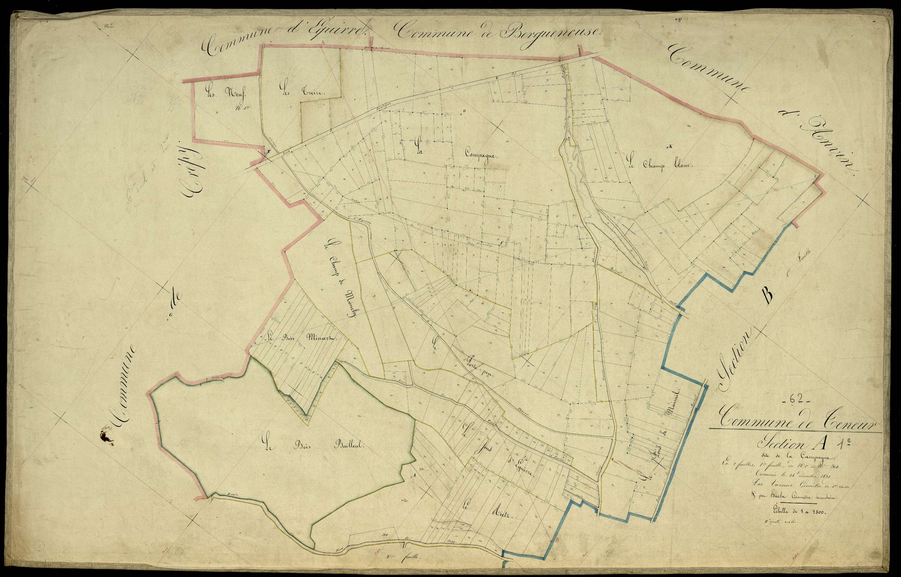 Teneur - Section A, 1re feuille