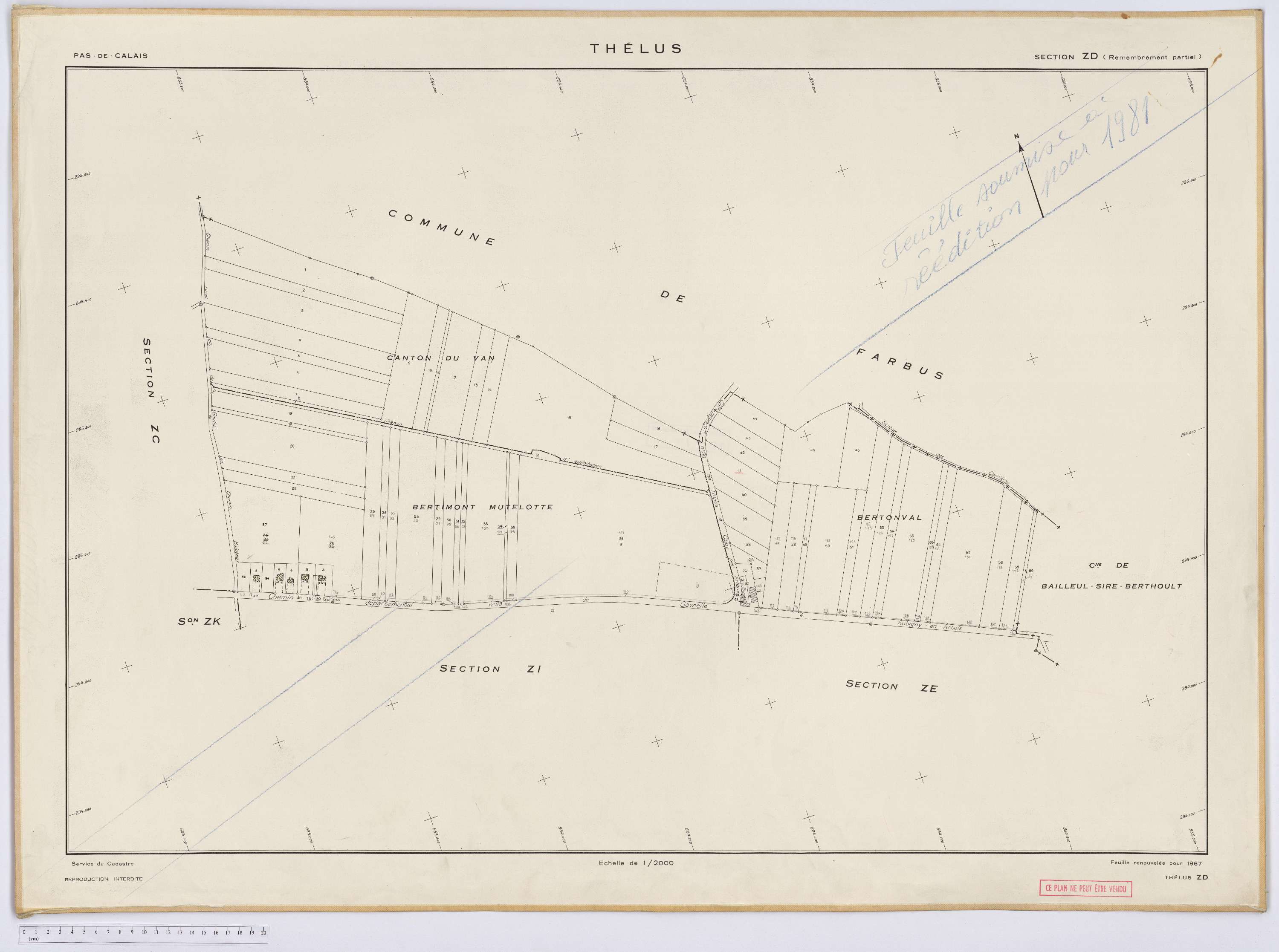 Thélus - Section ZD.