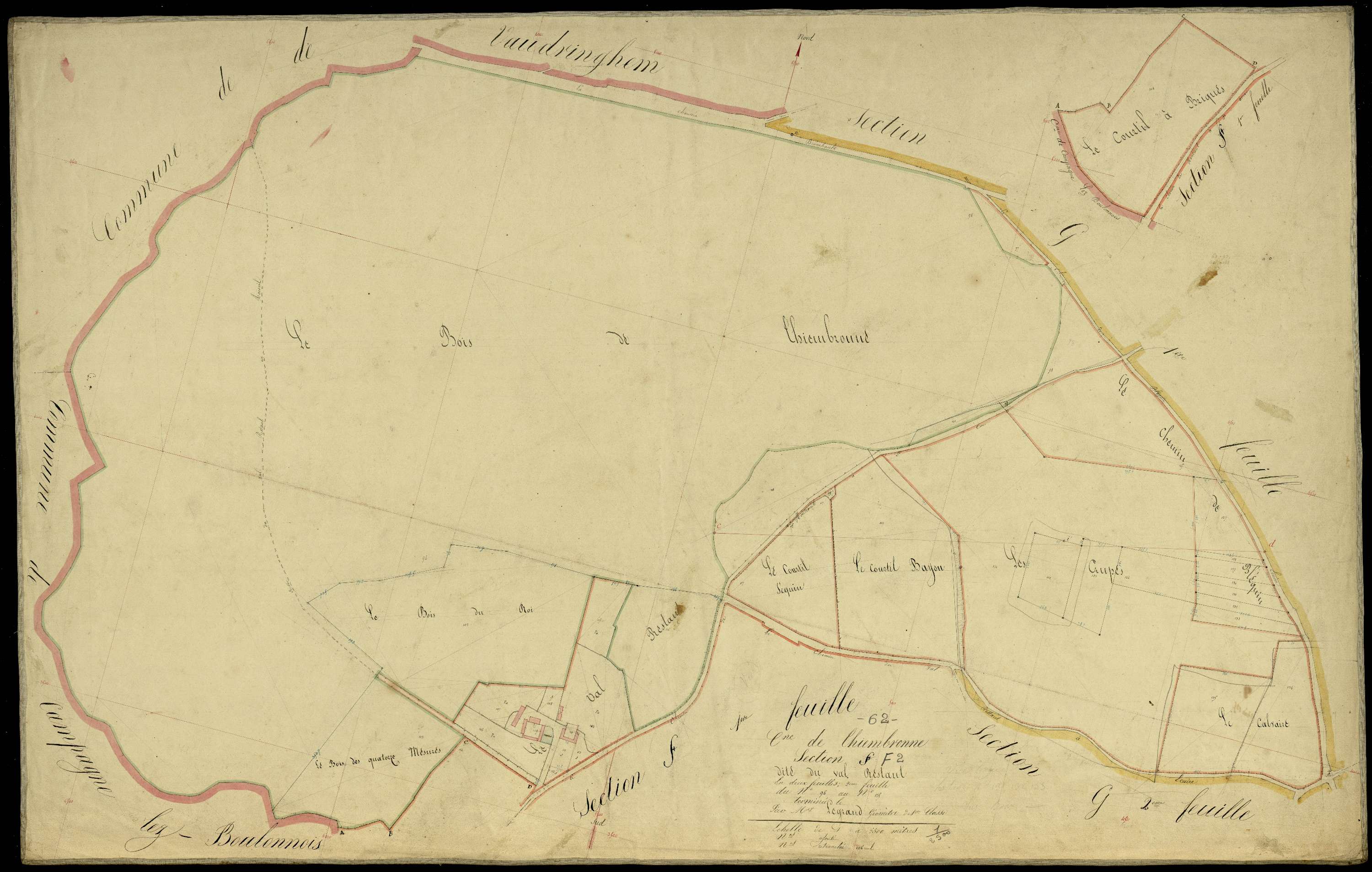 Thiembronne - Section F, 2e feuille