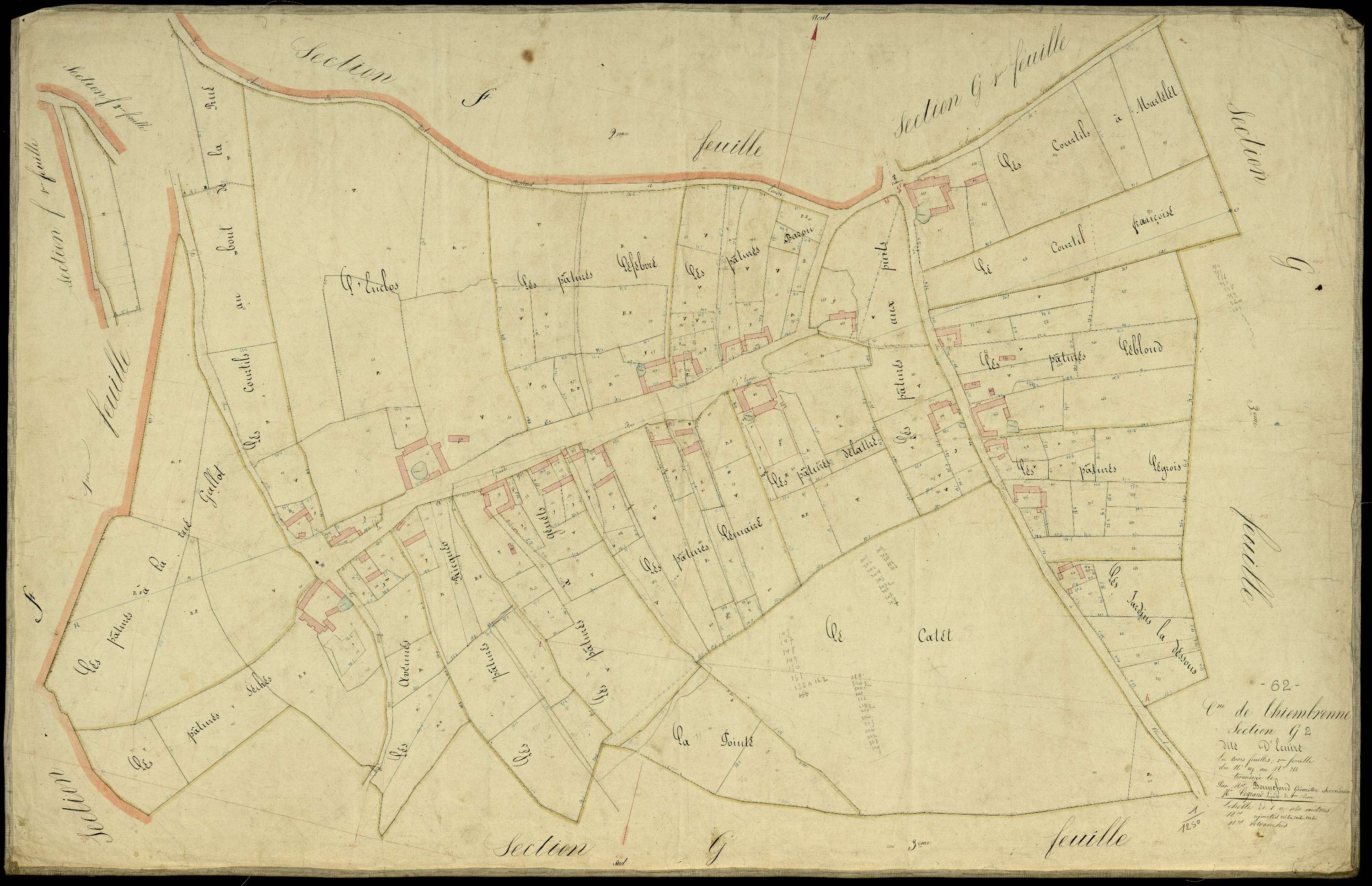 Thiembronne - Section G, 2e feuille