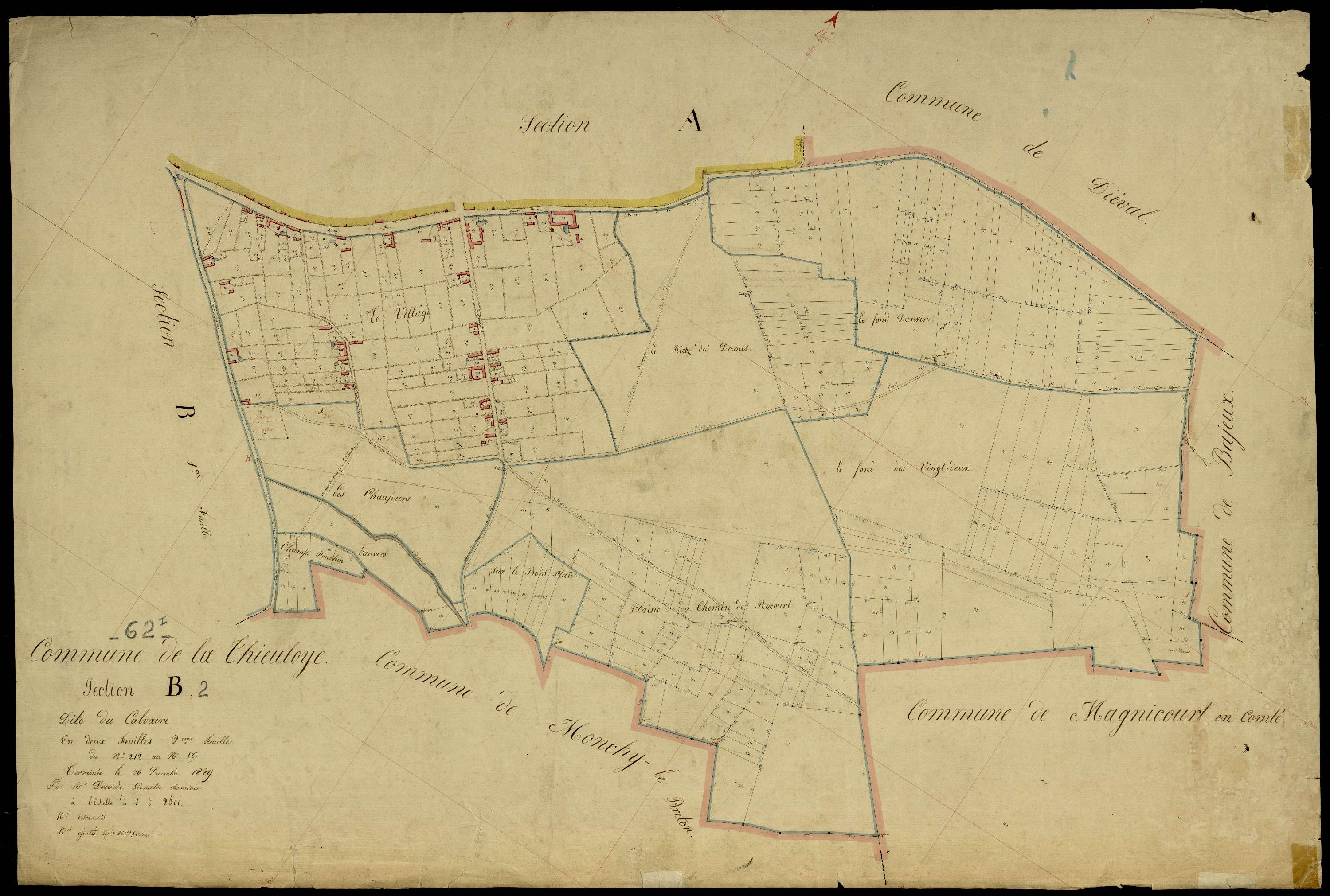 La Thieuloye - Section B, 2e feuille