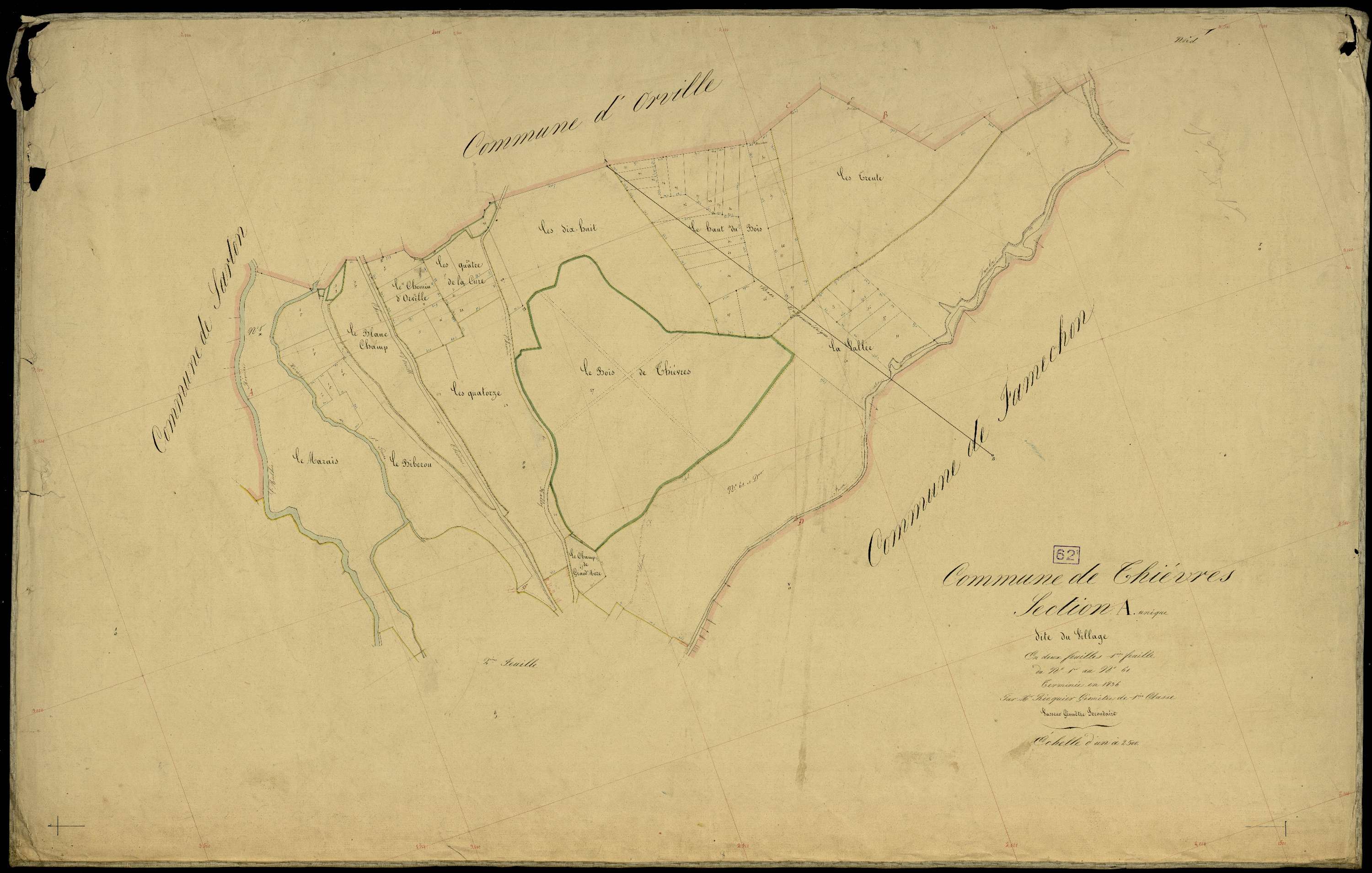 Thièvres - Section A, 1re feuille