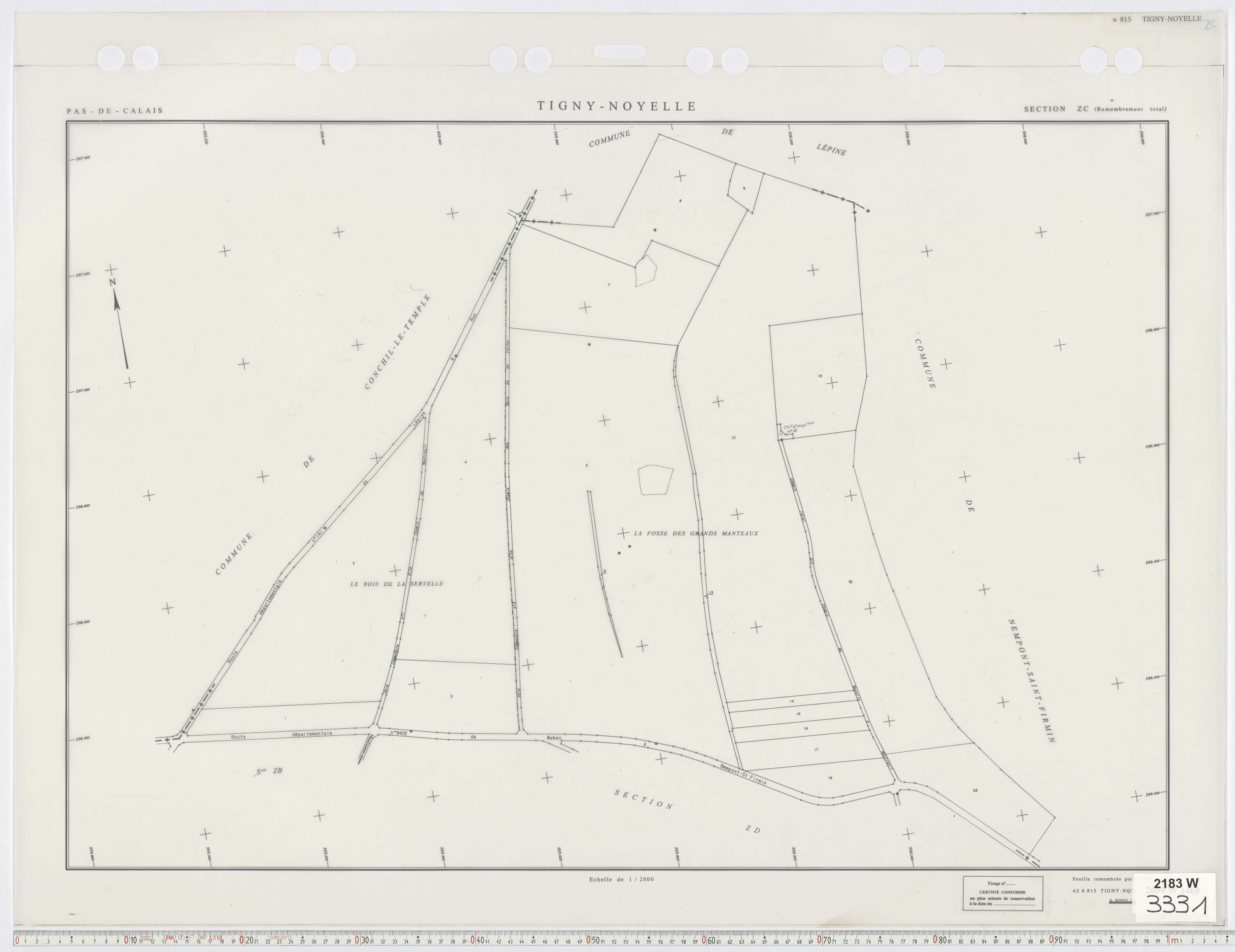 Tigny-Noyelle - Section ZC.