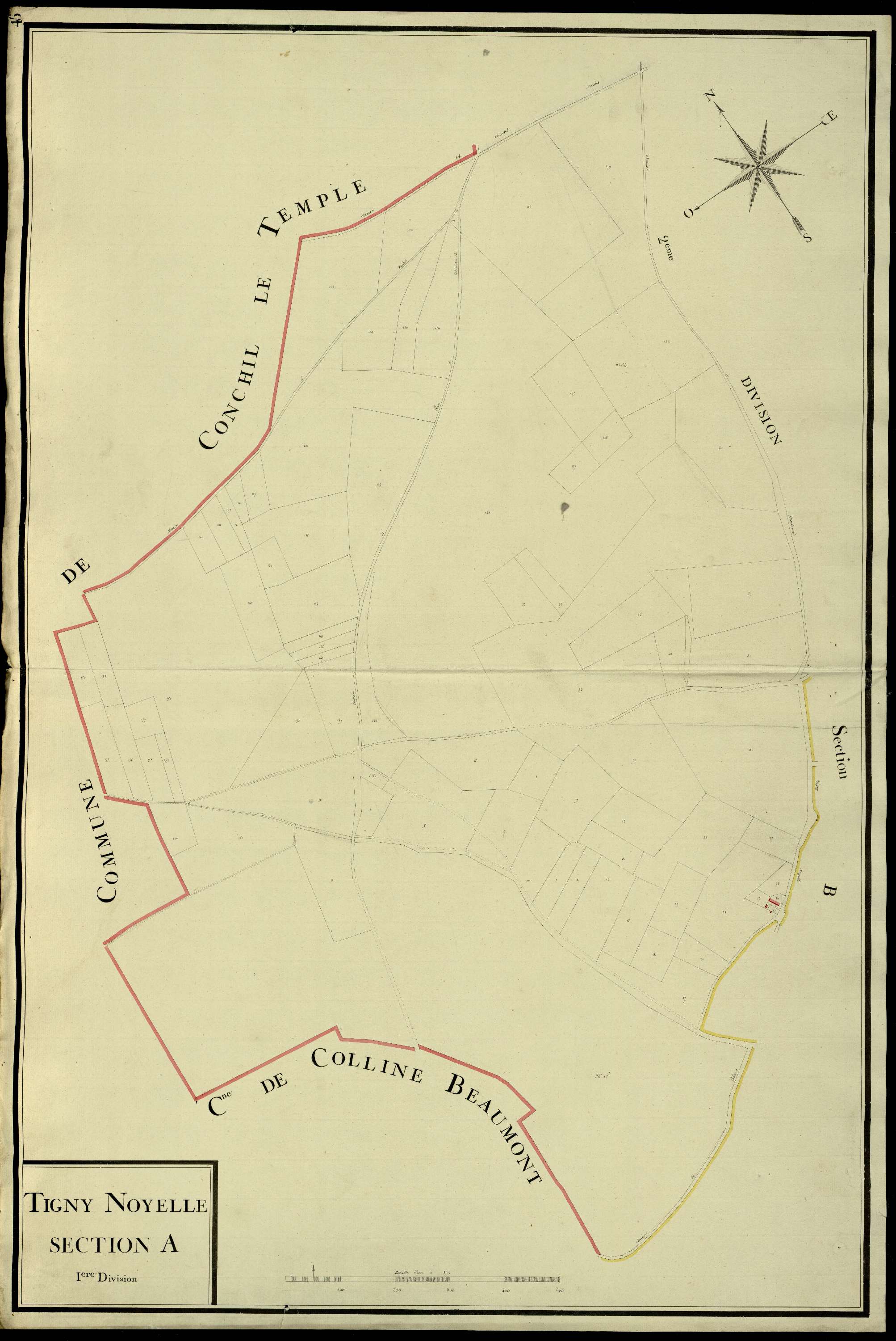 Tigny-Noyelle - Section A, 1re feuille