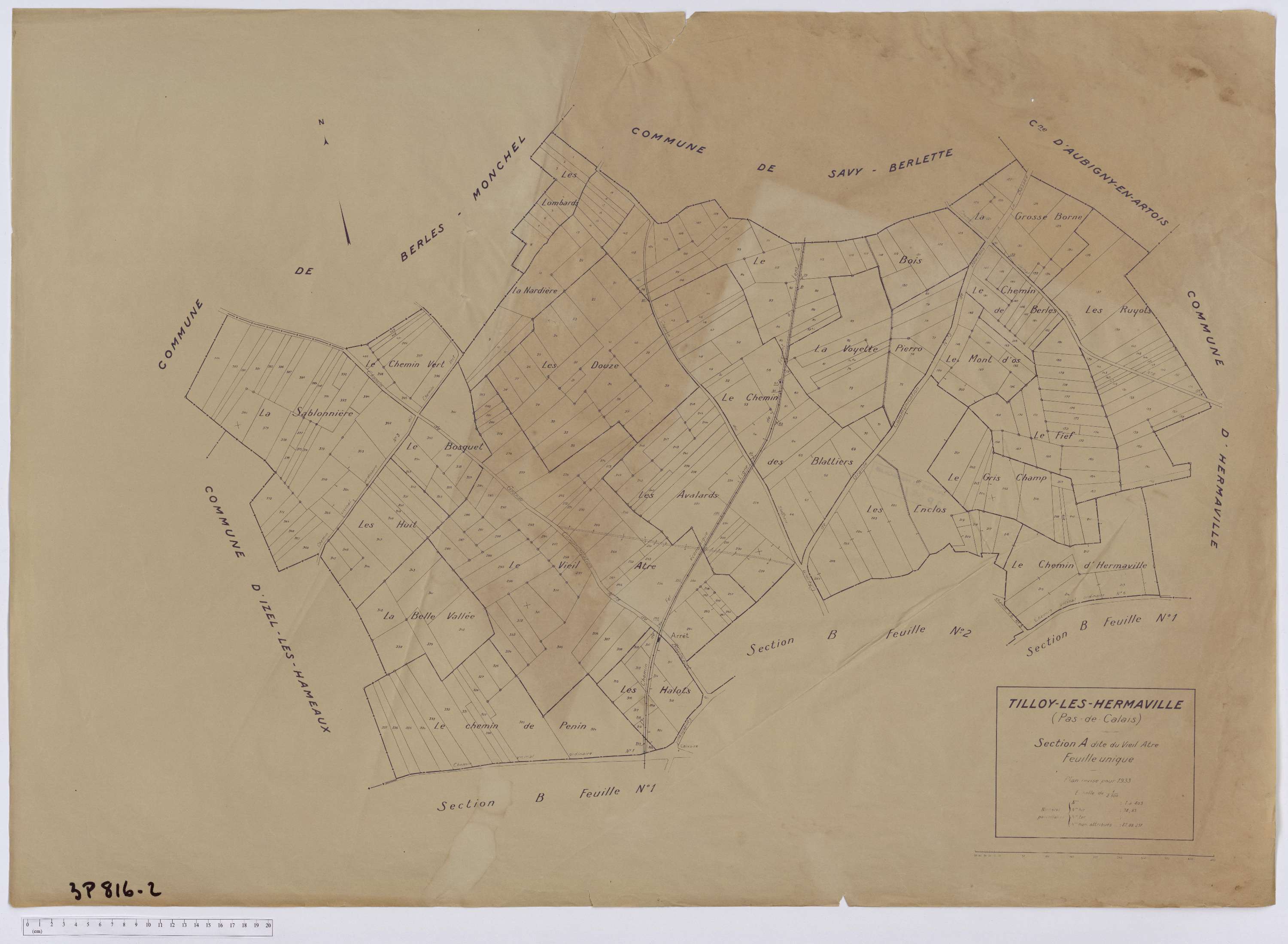 Tilloy-lès-Hermaville - Section A.