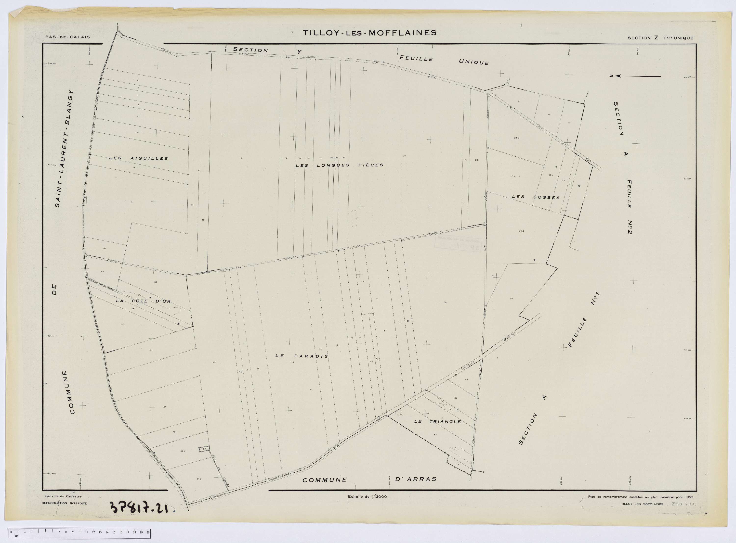 Tilloy-lès-Mofflaines - Section Z.