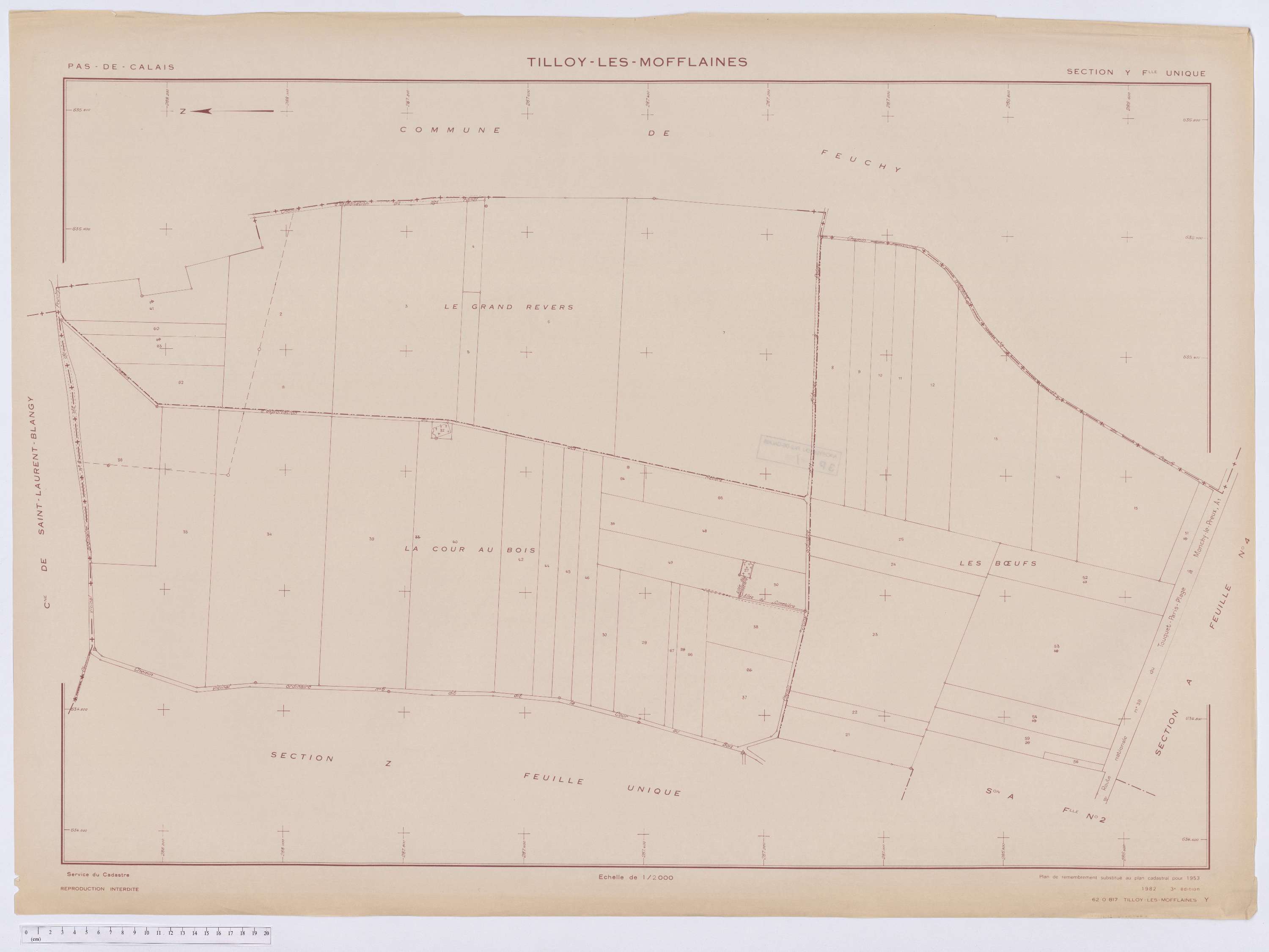 Tilloy-lès-Mofflaines - Section Y.