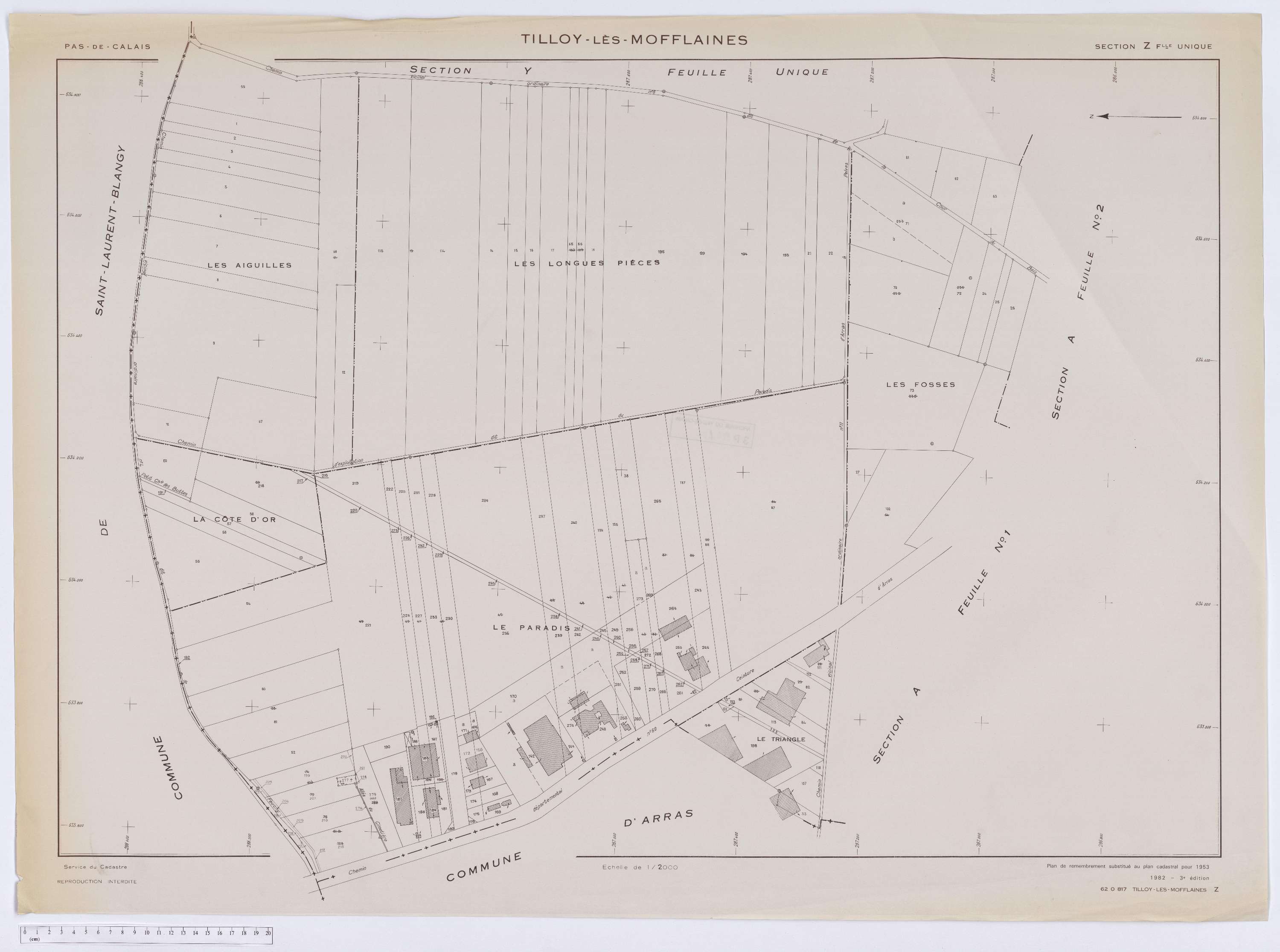 Tilloy-lès-Mofflaines - Section Z.