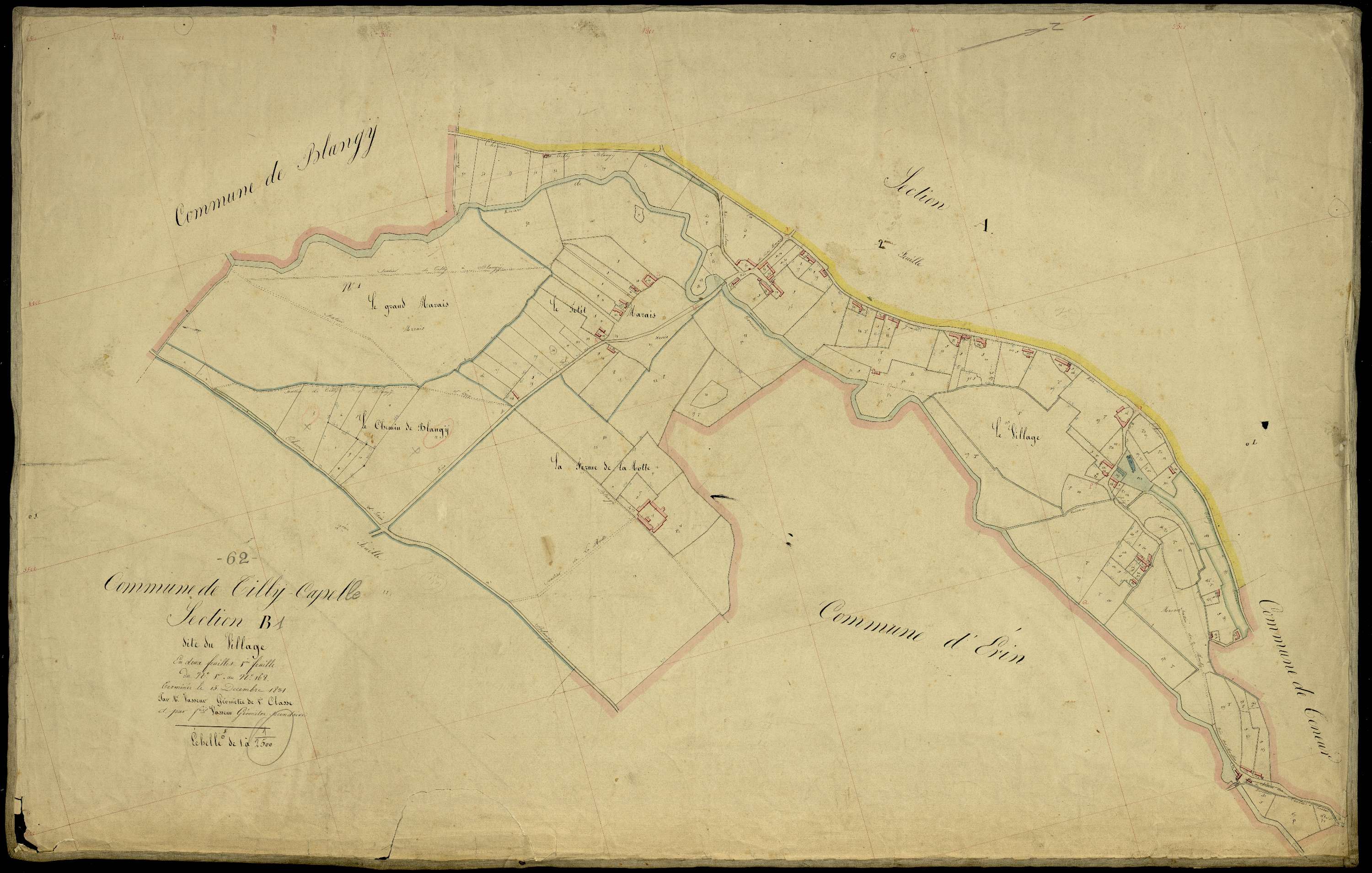Tilly-Capelle - Section B, 1re feuille