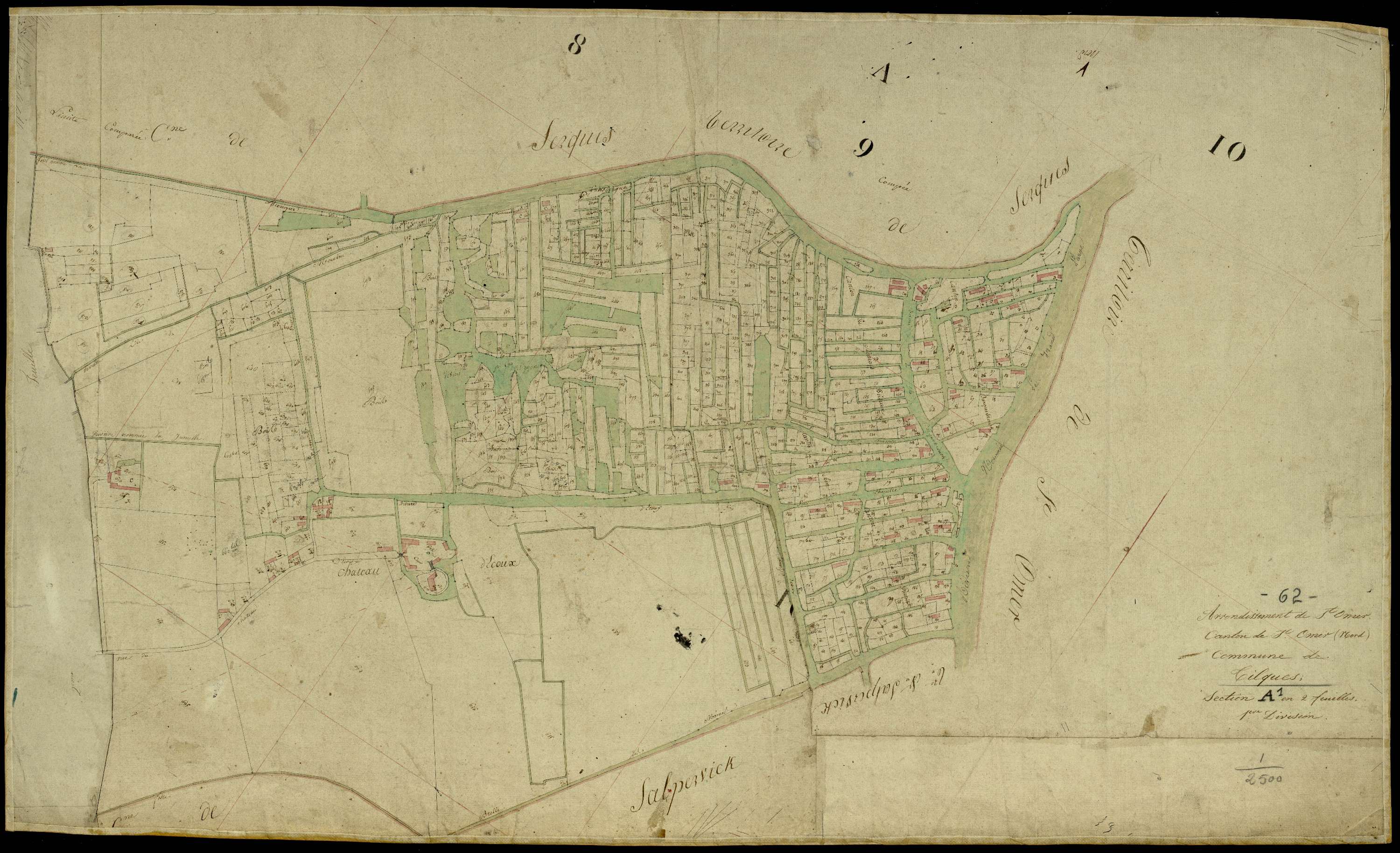 Tilques - Section A, 1re feuille
