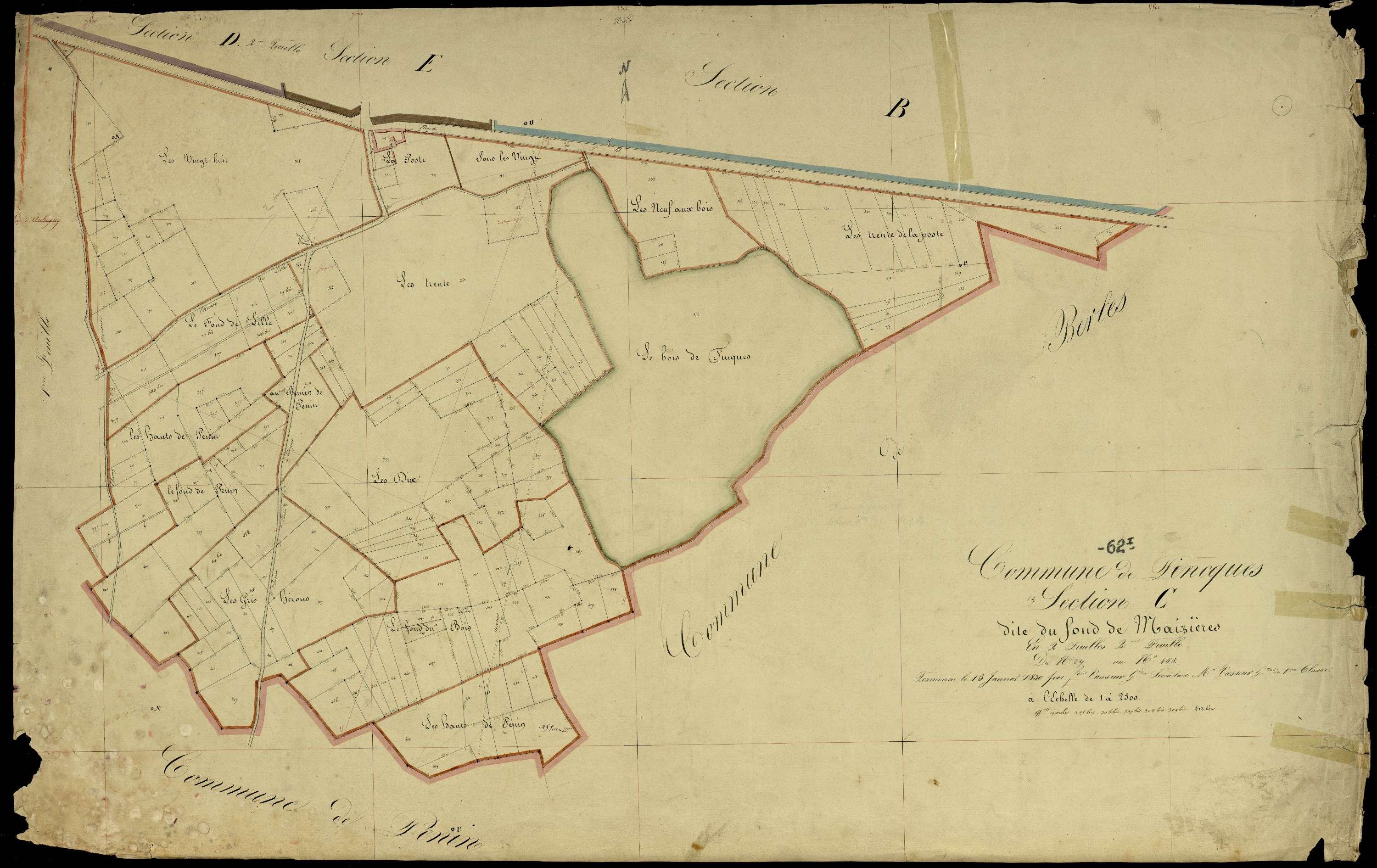 Tincques - Section C, 2e feuille