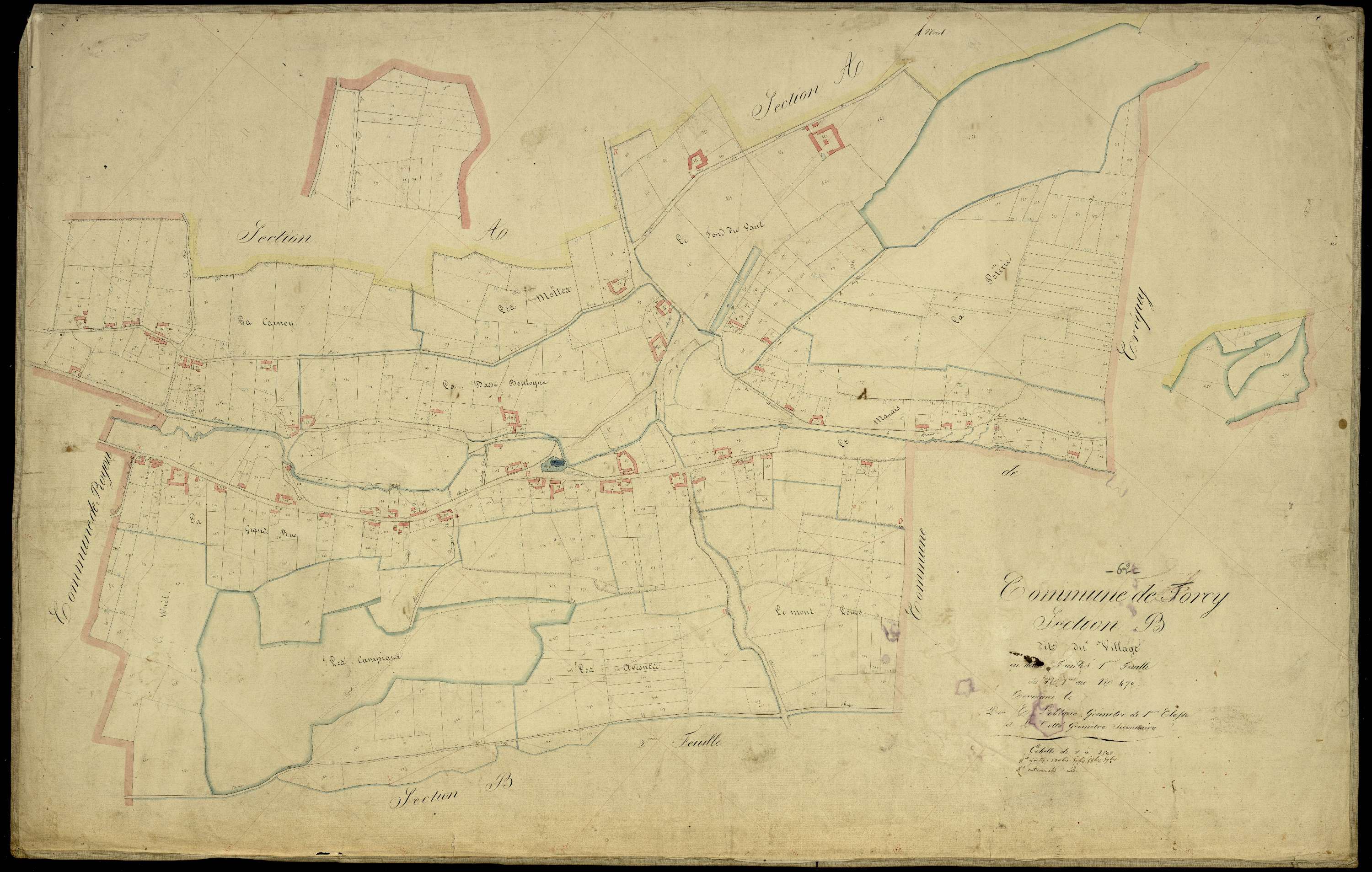 Torcy - Section B, 1re feuille