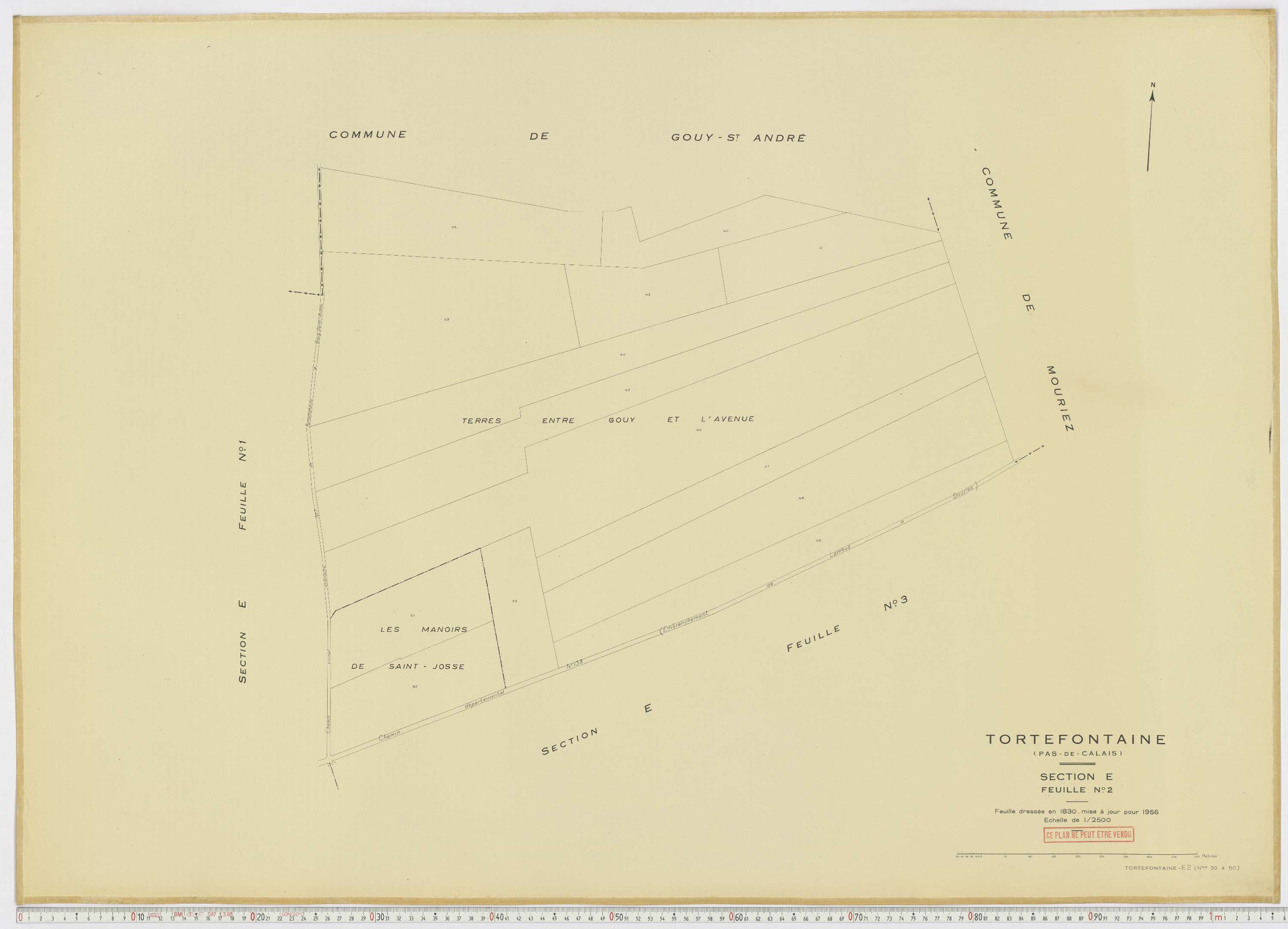 Tortefontaine - Section E, feuille 2.