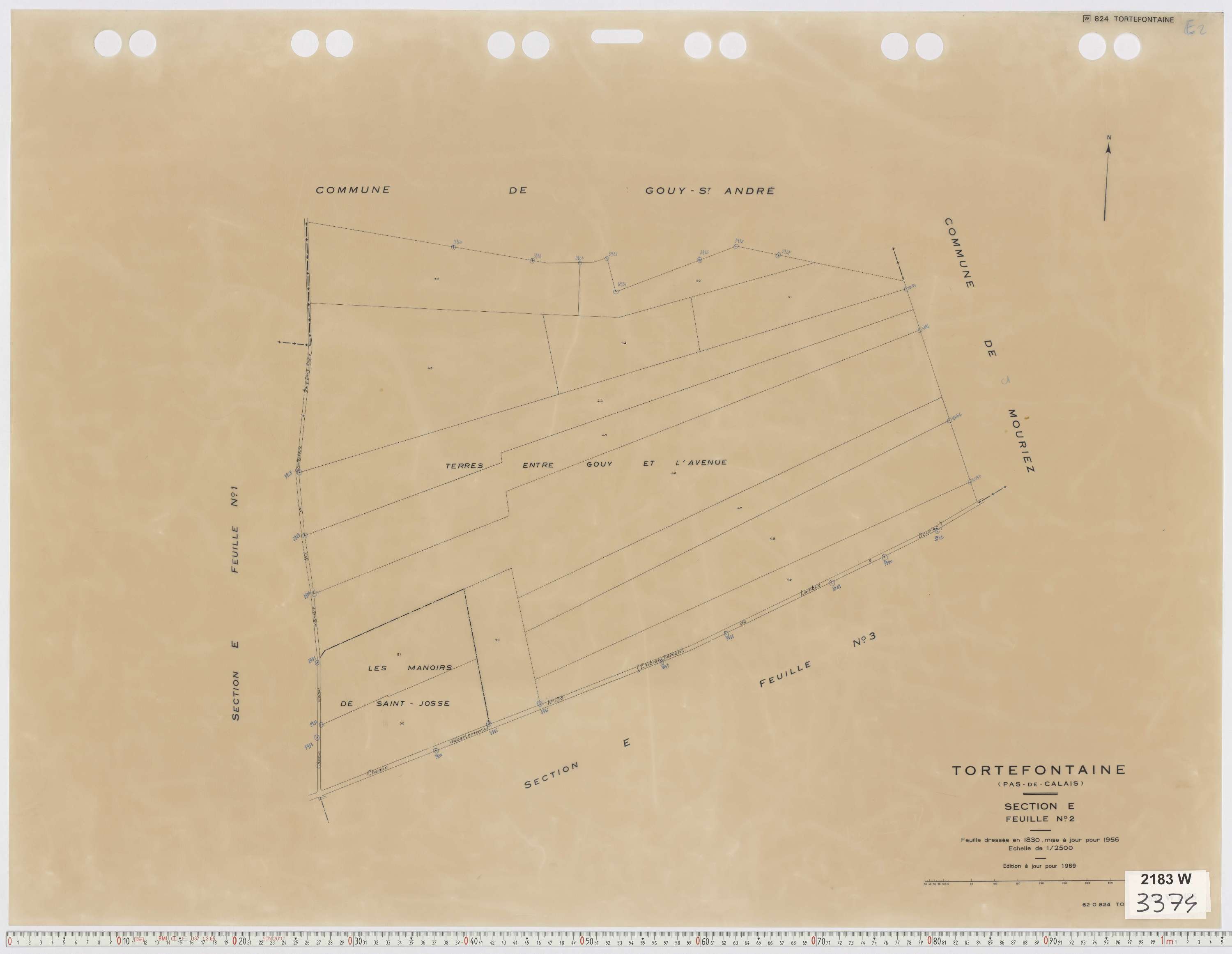 Tortefontaine - Section E, feuille 2.