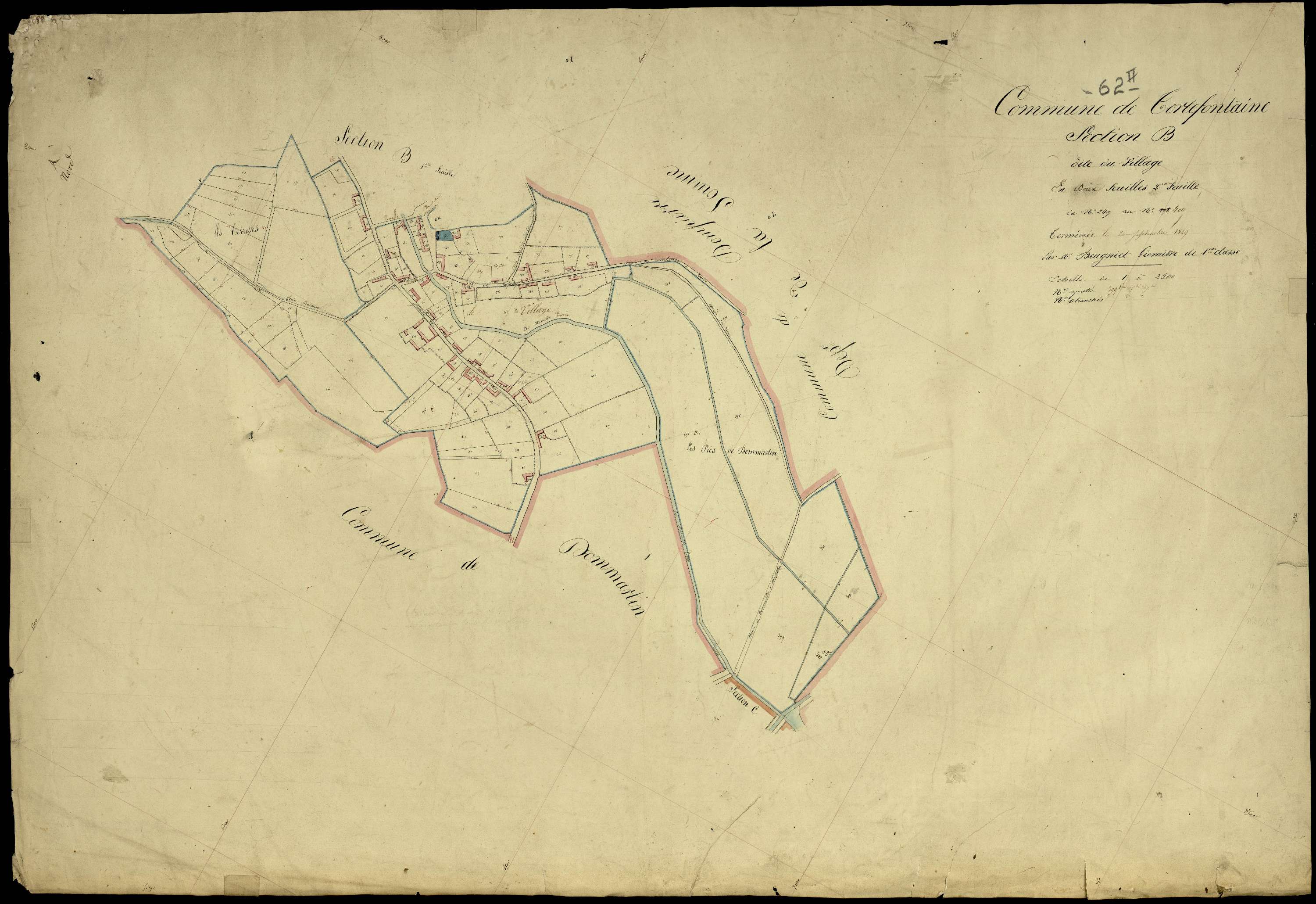 Tortefontaine - Section B, 2e feuille