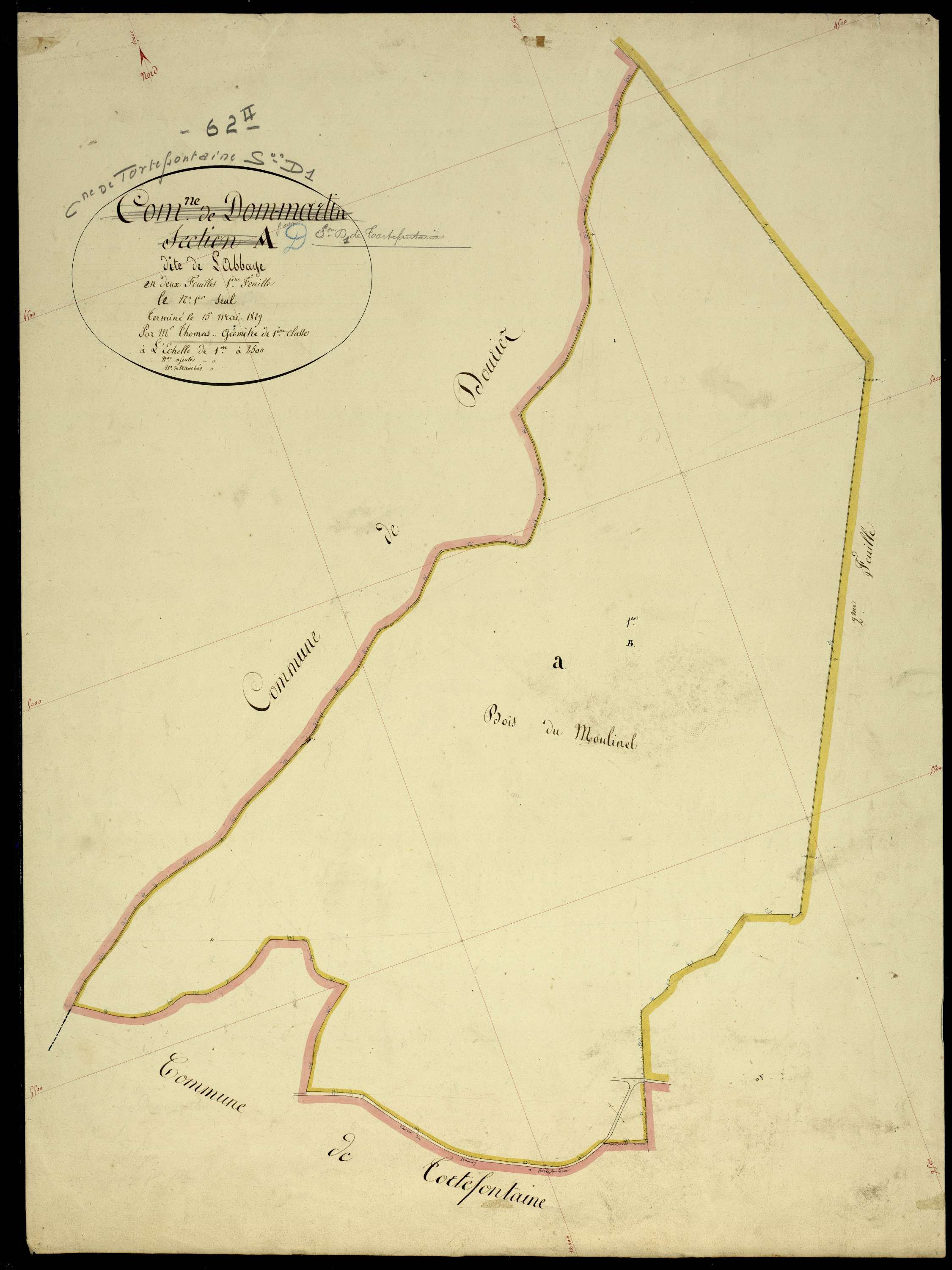 Tortefontaine - Section A, 1re feuille