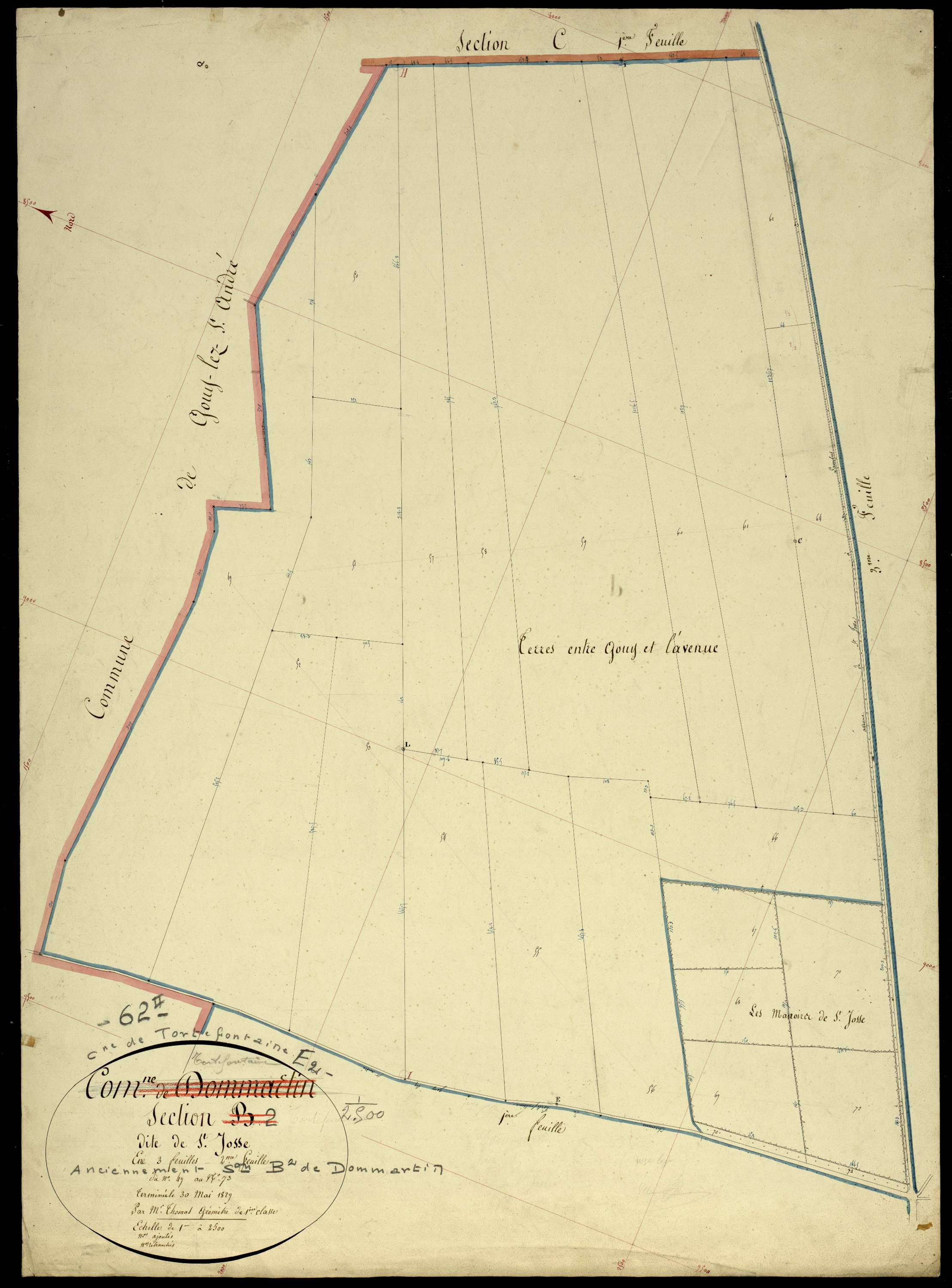 Tortefontaine - Section B, 2e feuille