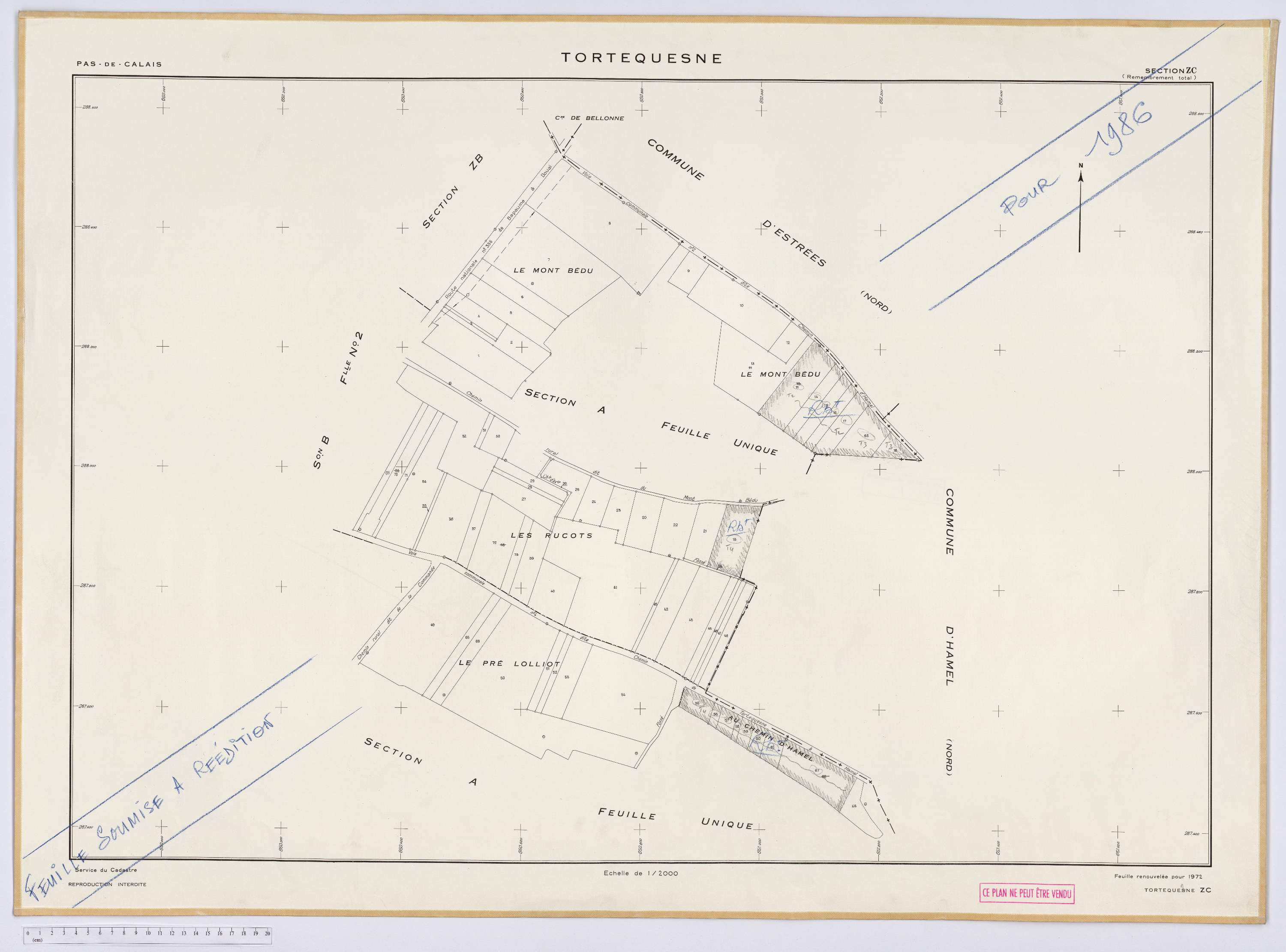 Tortequesne - Section ZC.