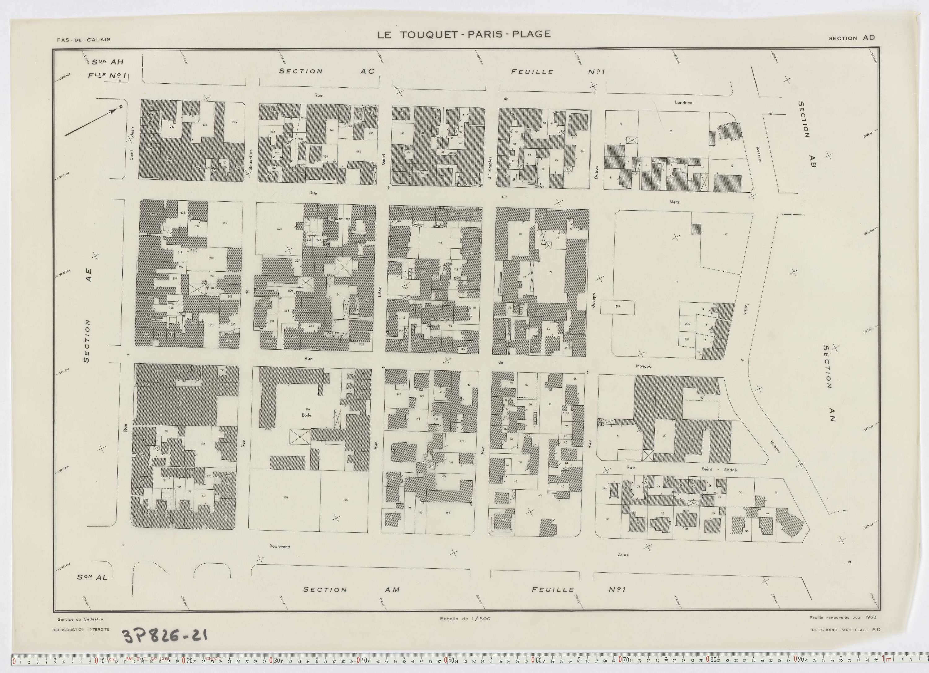 Le Touquet-Paris-Plage - Section AC, feuille 2.