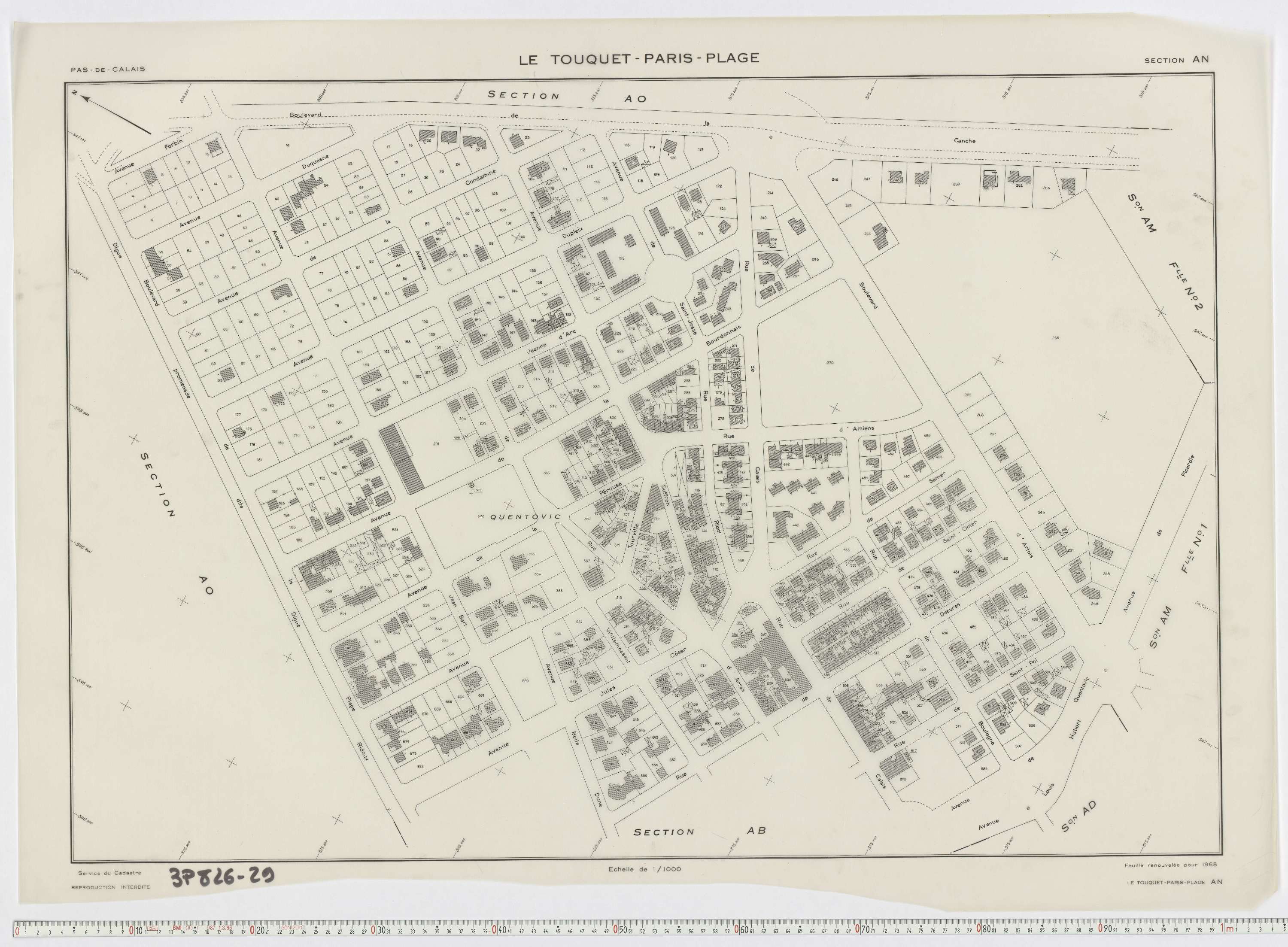Le Touquet-Paris-Plage - Section AN.