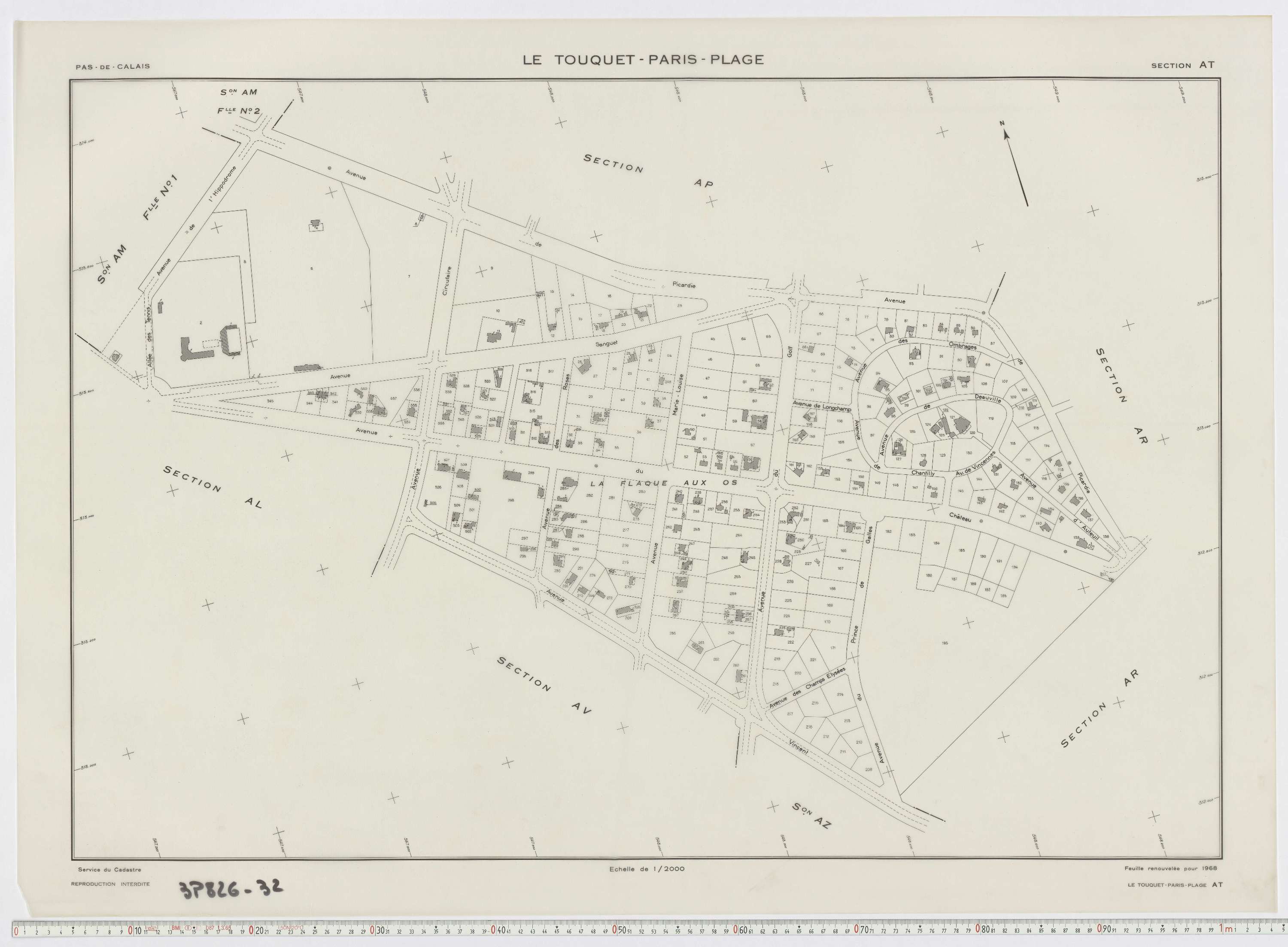 Le Touquet-Paris-Plage - Section AT.