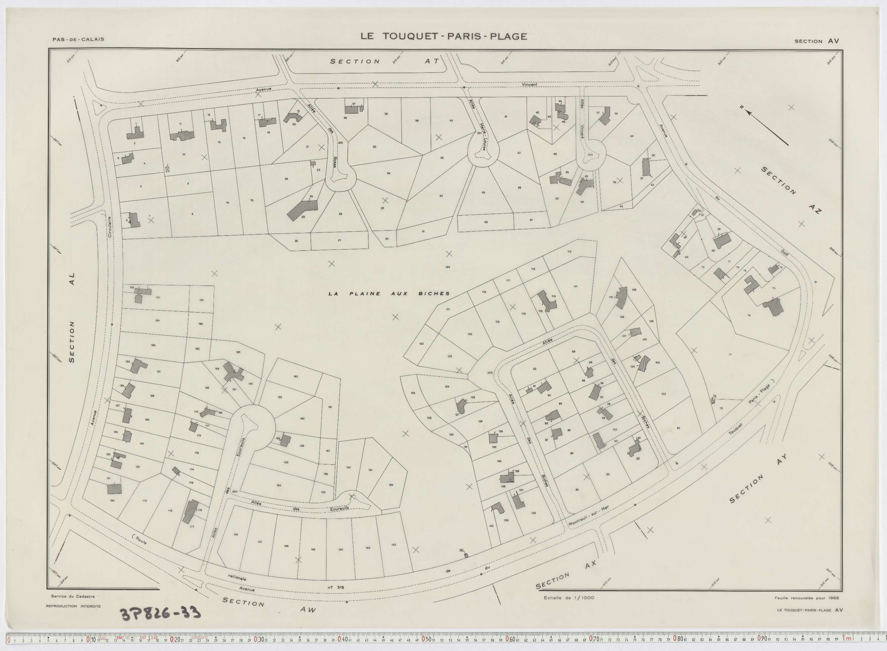 Le Touquet-Paris-Plage - Section AV.