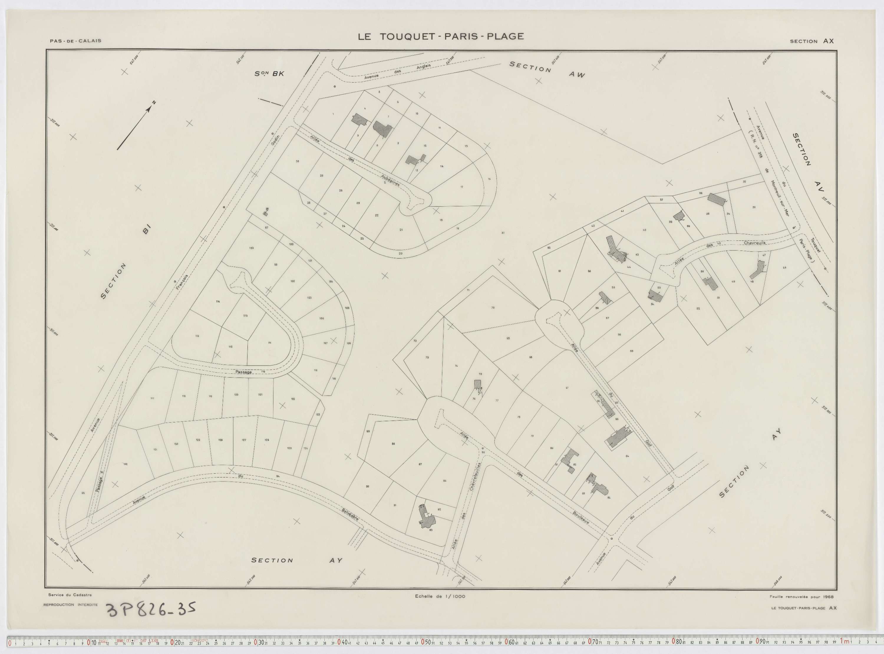 Le Touquet-Paris-Plage - Section AX.