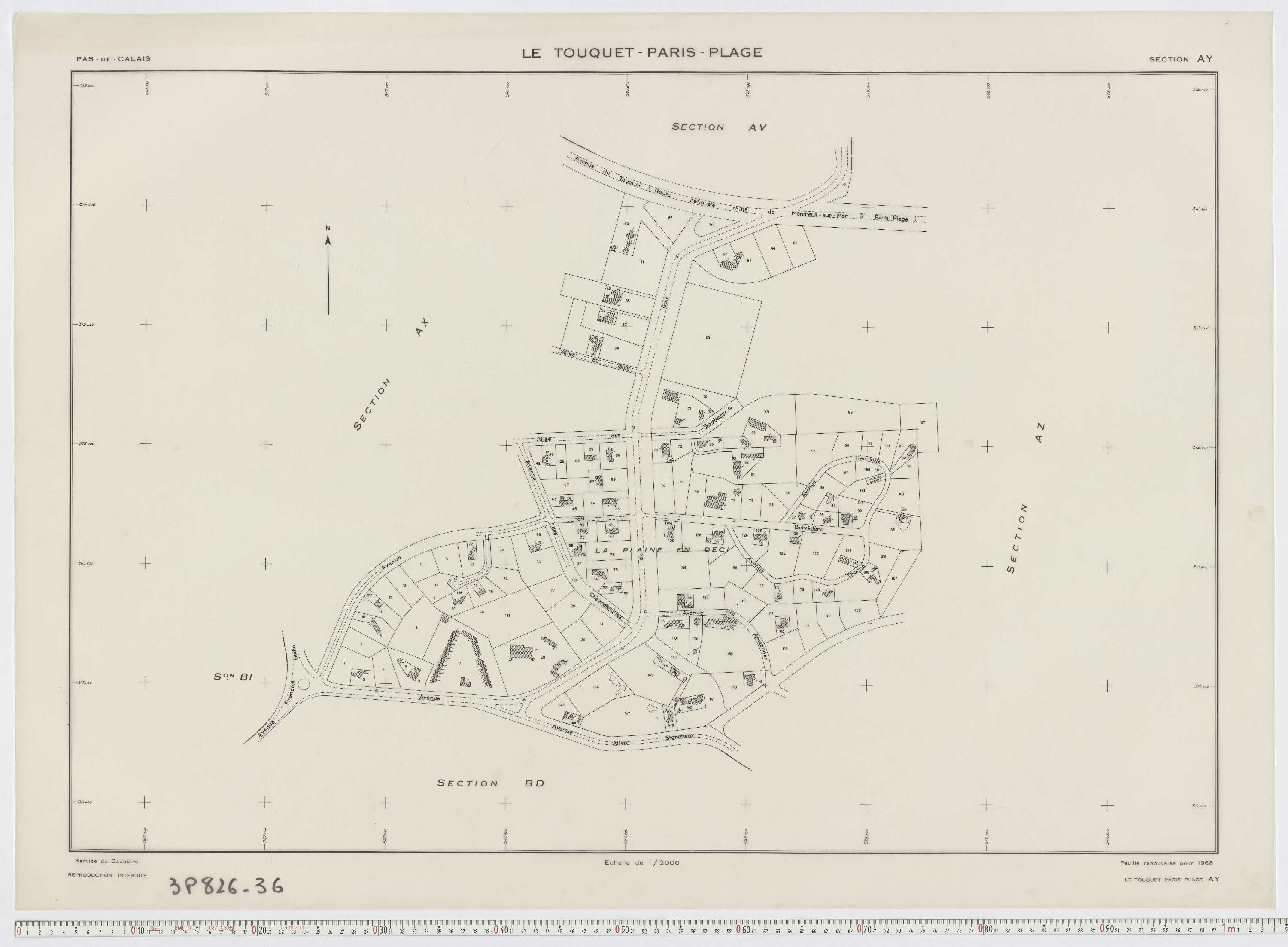 Le Touquet-Paris-Plage - Section AY.