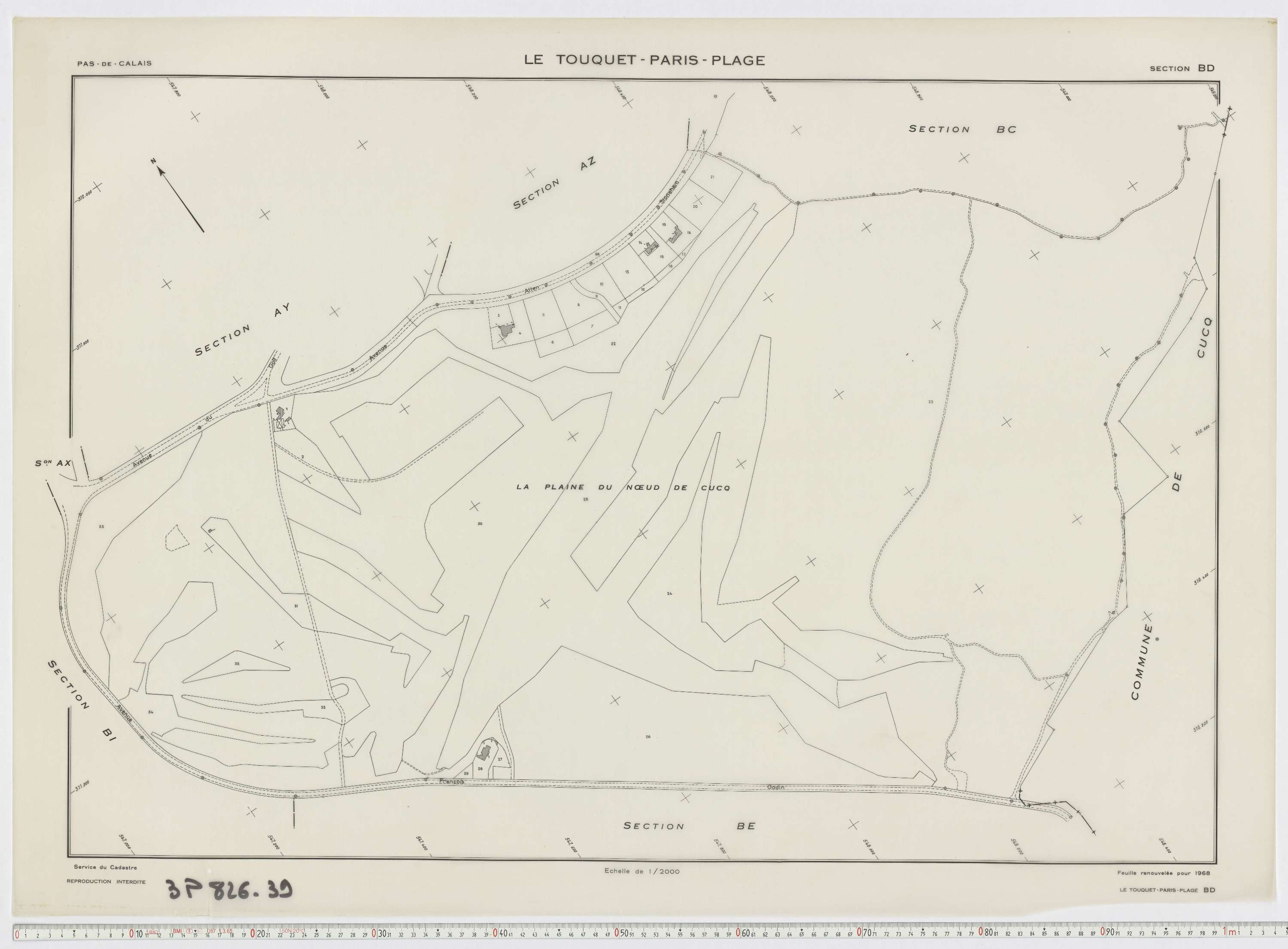 Le Touquet-Paris-Plage - Section BD.