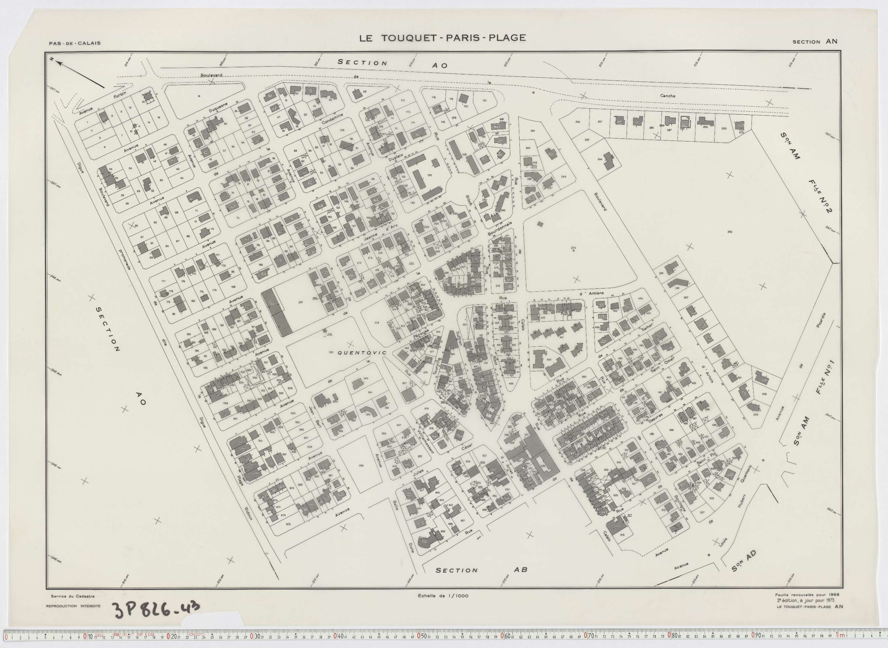 Le Touquet-Paris-Plage - Section AN.