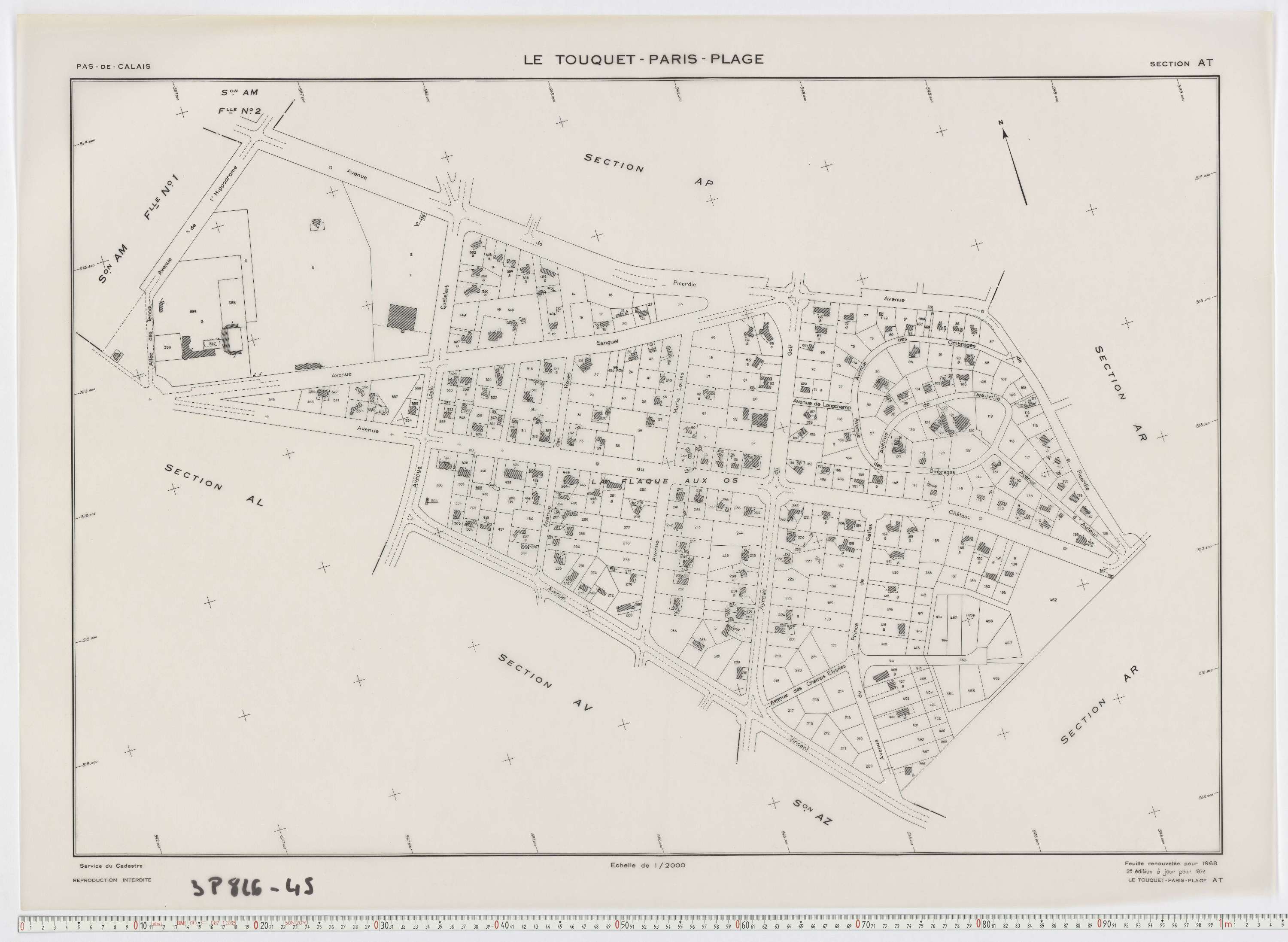 Le Touquet-Paris-Plage - Section AT.