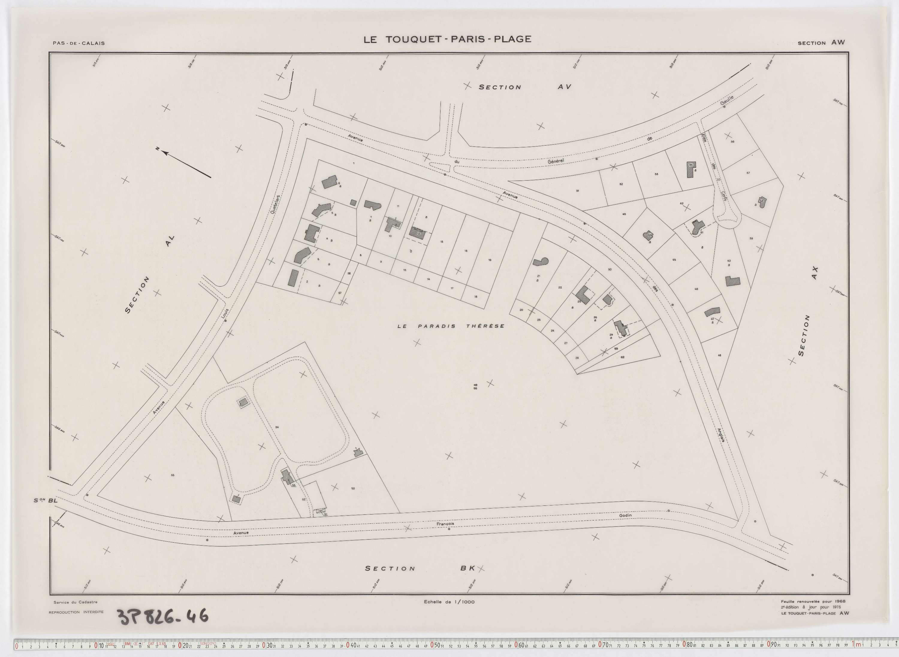 Le Touquet-Paris-Plage - Section AW.
