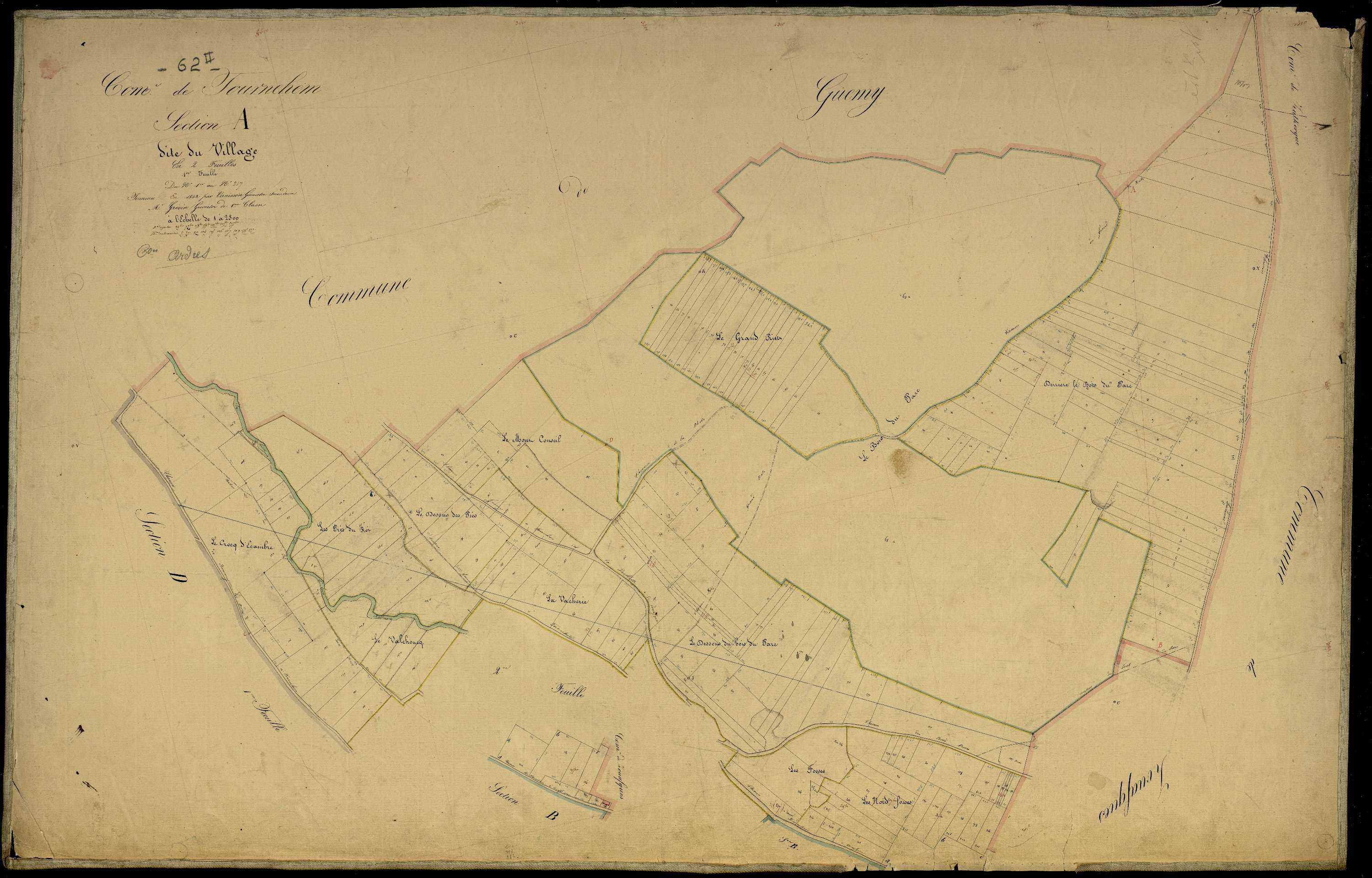Tournehem-sur-la-Hem - Section A, 1re feuille