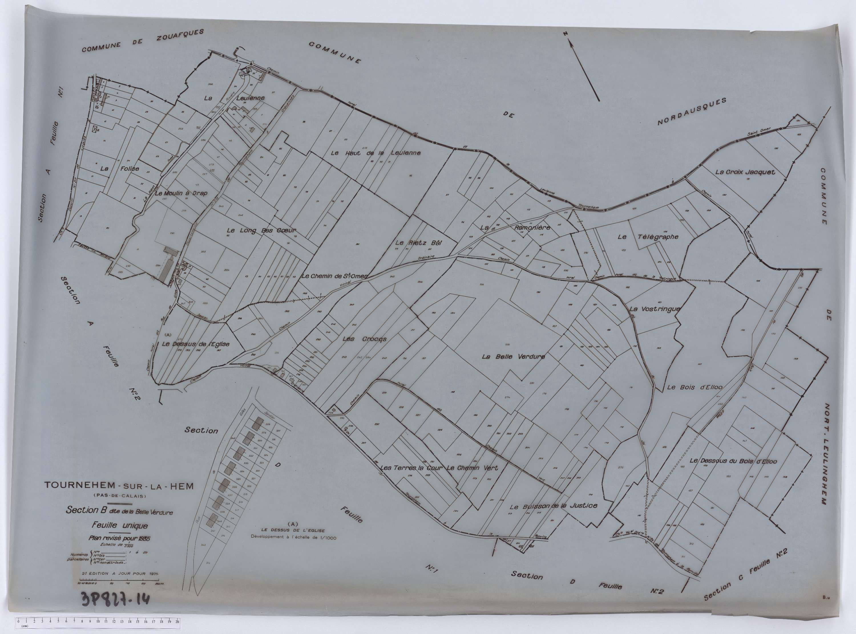 Tournehem-sur-la-Hem - Section B.