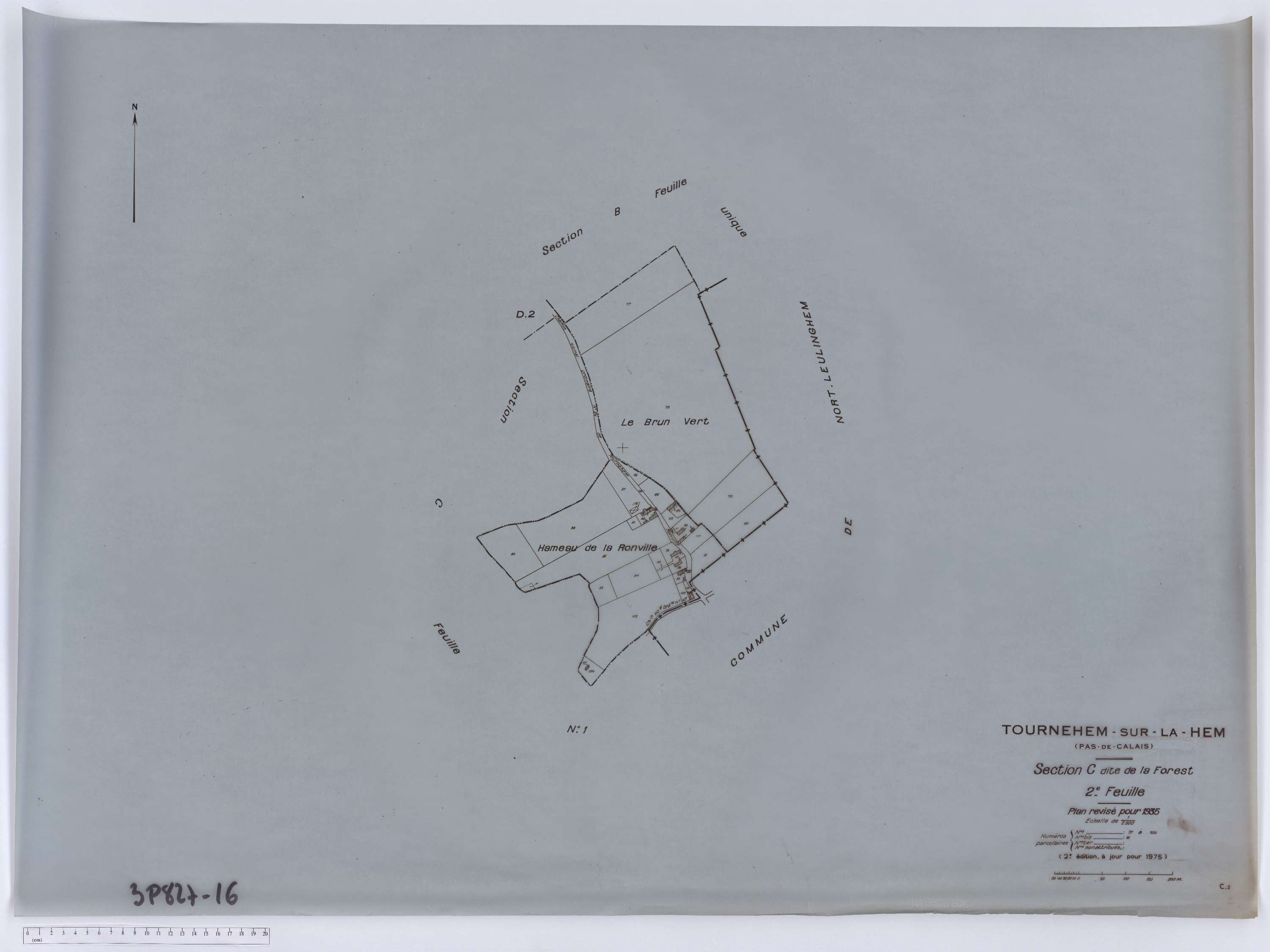 Tournehem-sur-la-Hem - Section C, feuille 2.