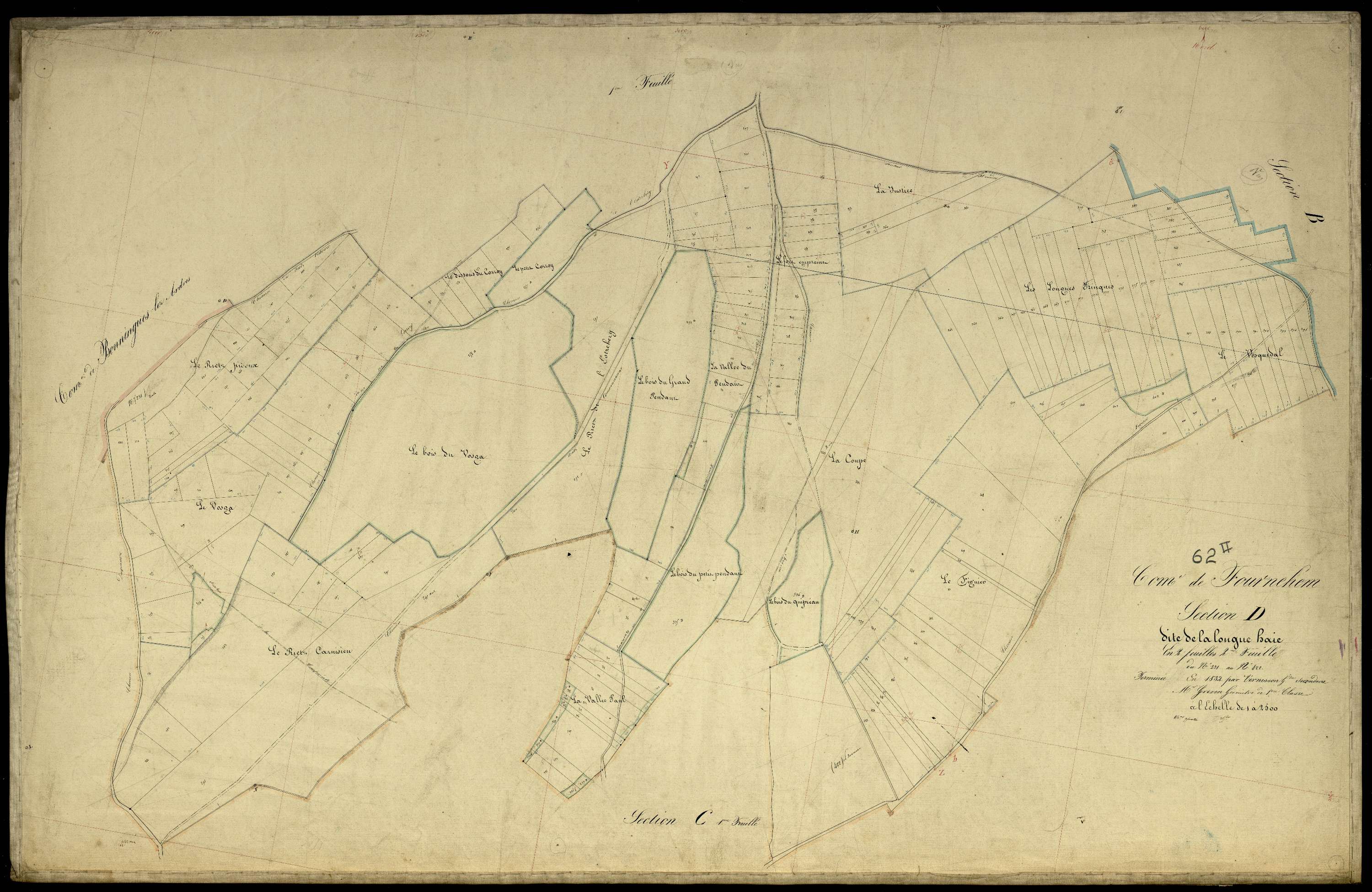 Tournehem-sur-la-Hem - Section D, 2e feuille