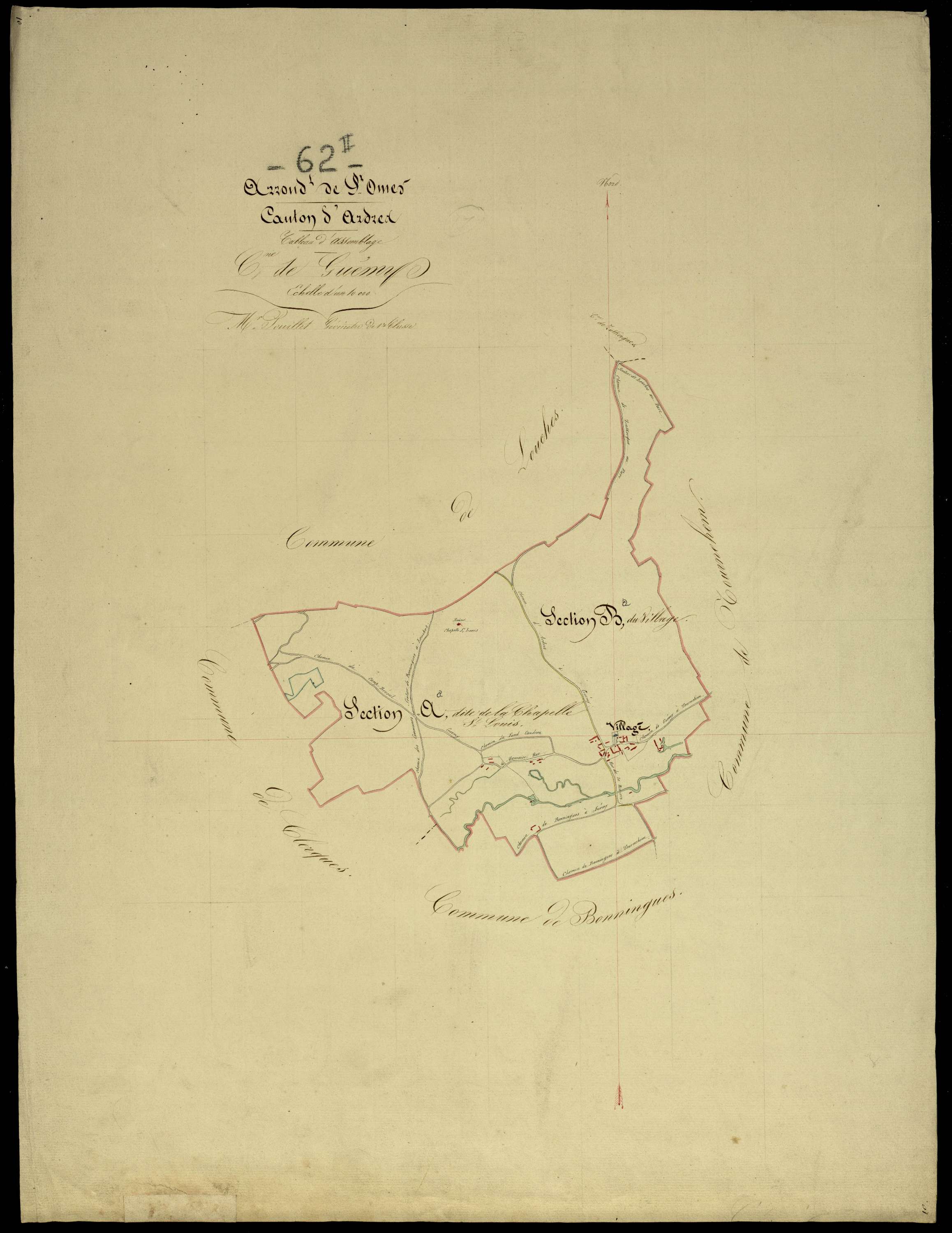 Tournehem-sur-la-Hem - Tableau d'assemblage
