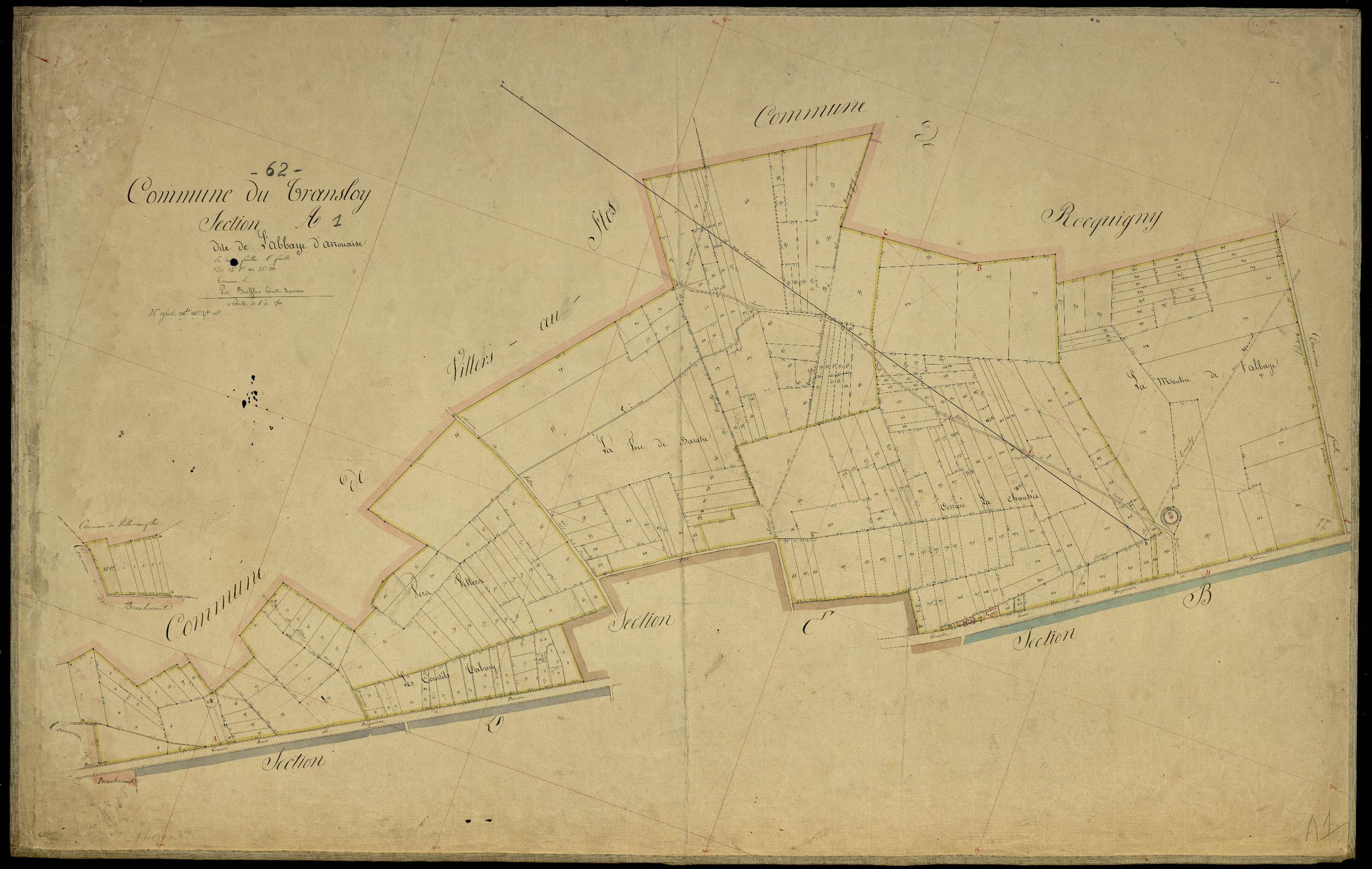 Le Transloy - Section A, 1re feuille