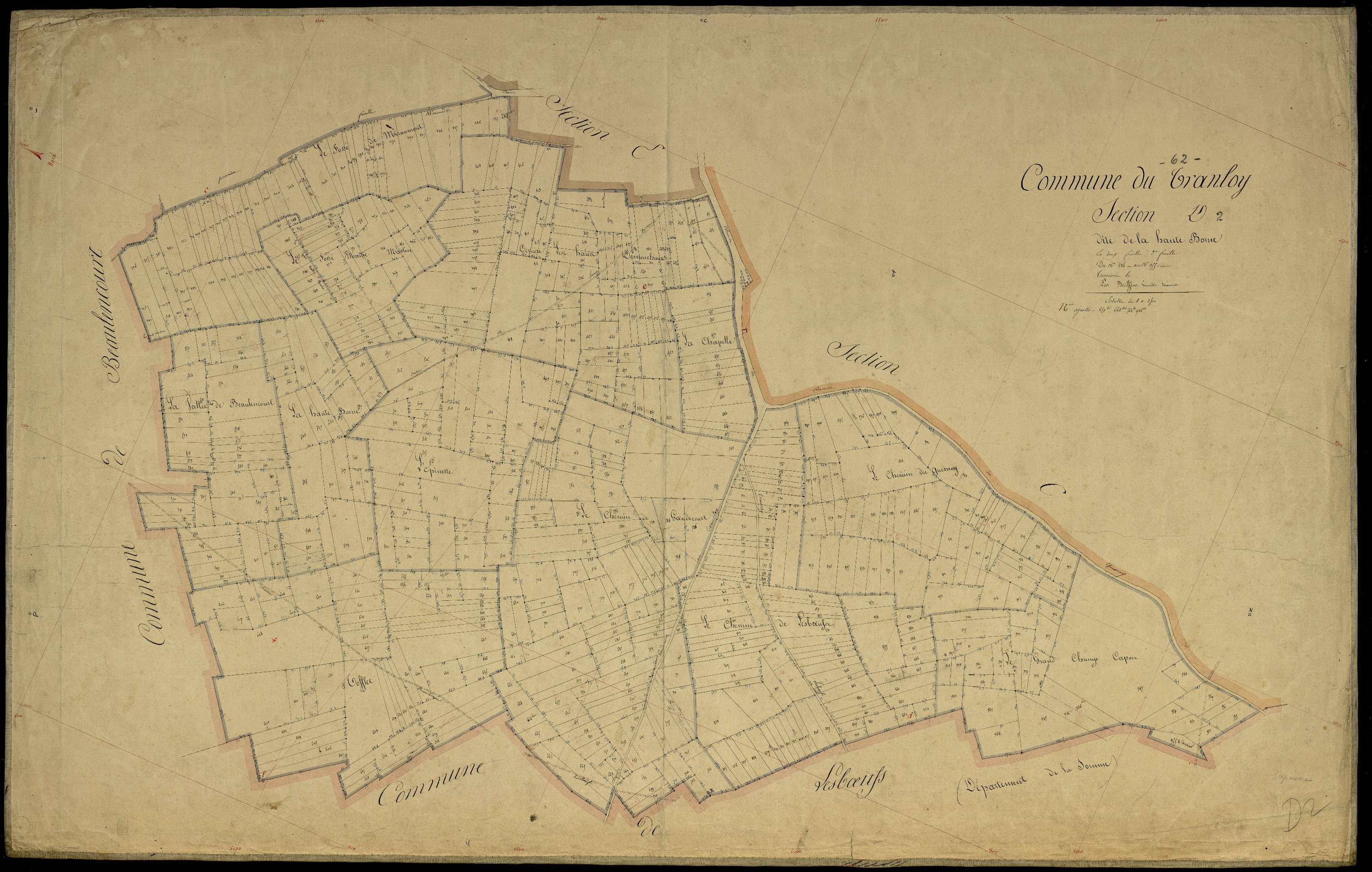 Le Transloy - Section D, 2e feuille