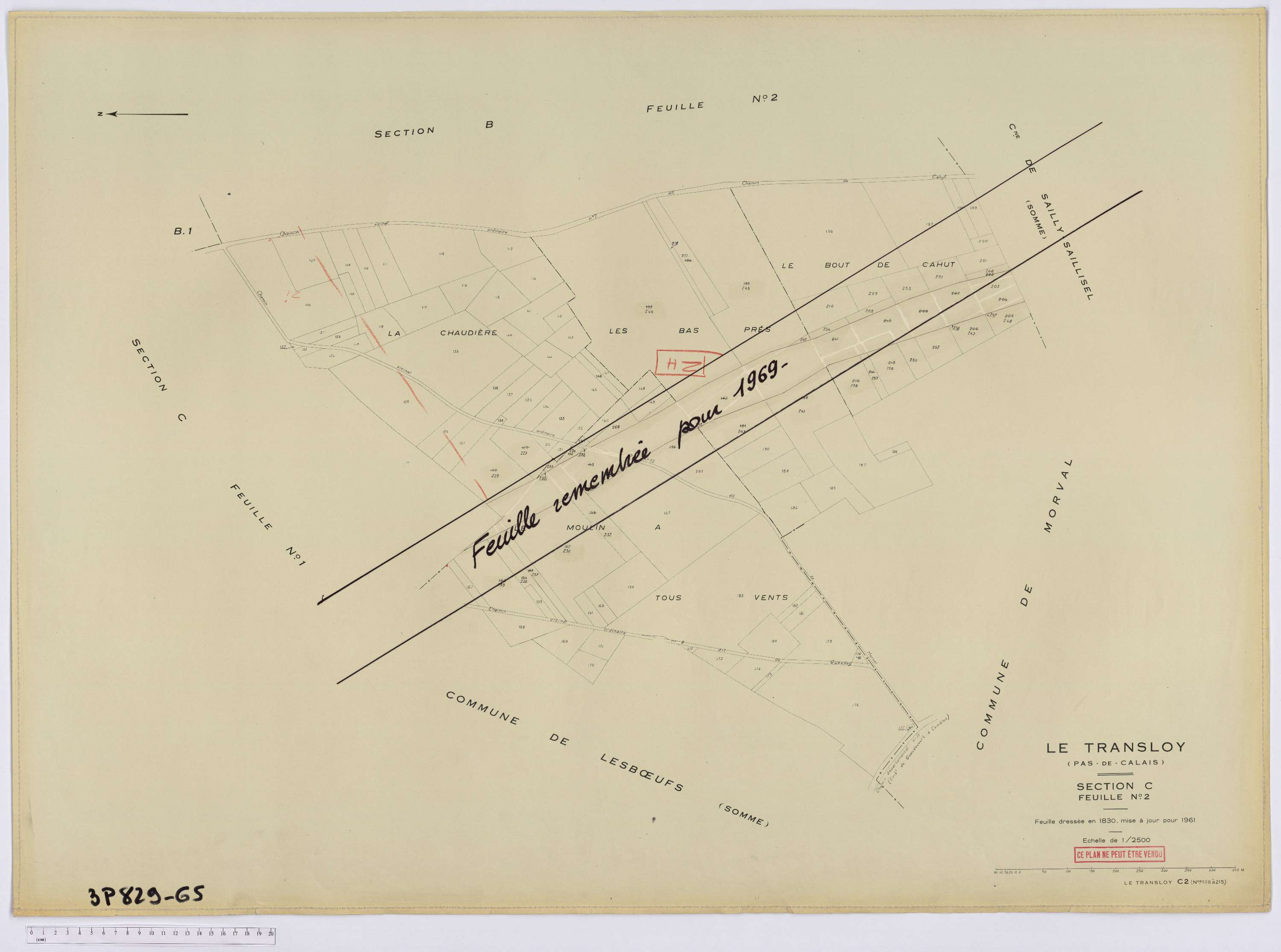 Le Transloy - Section C, feuille 2.