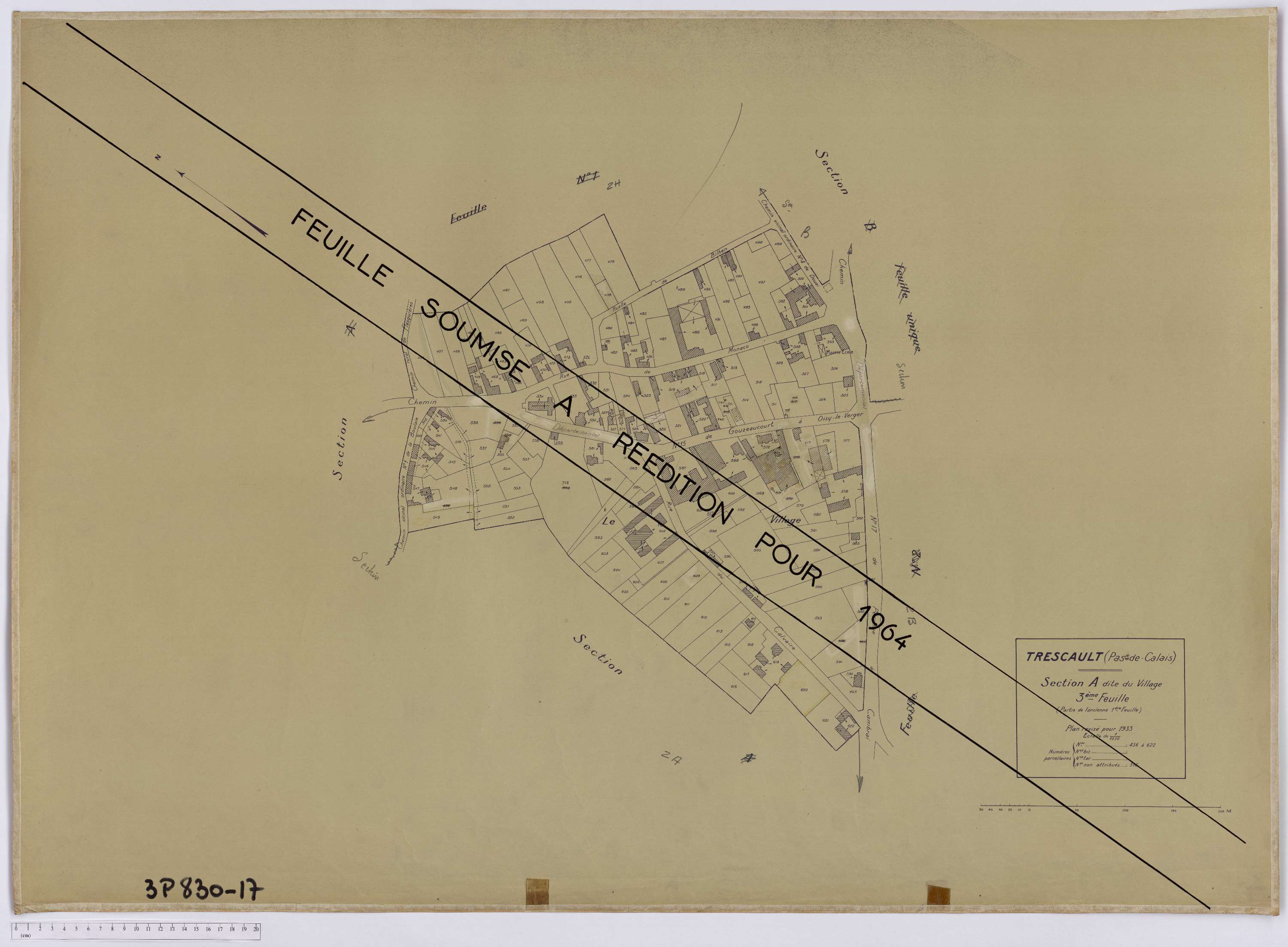 Trescault - Section A, feuille 3.