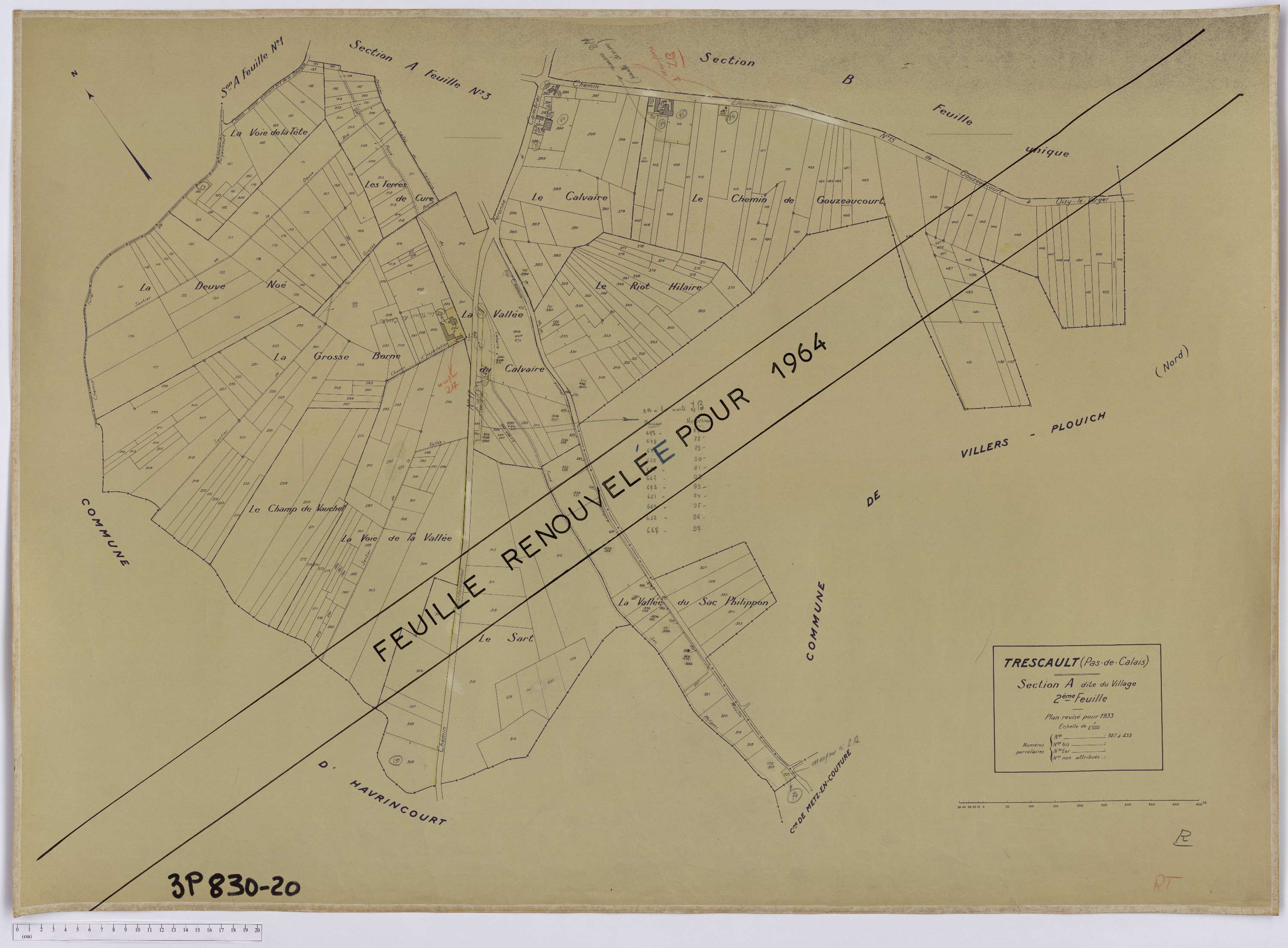 Trescault - Section A, feuille 2.