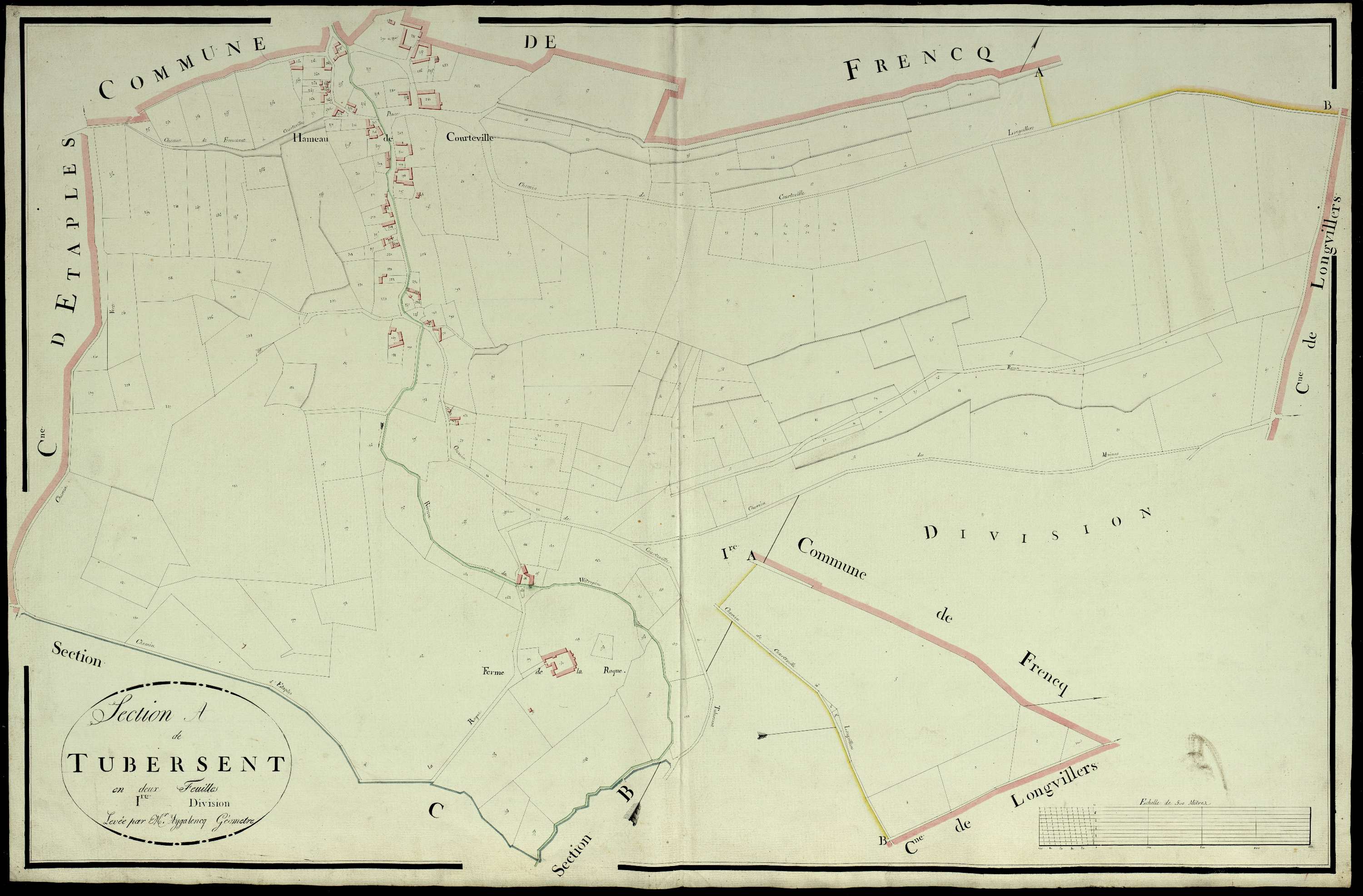 Tubersent - Section A, 1re feuille