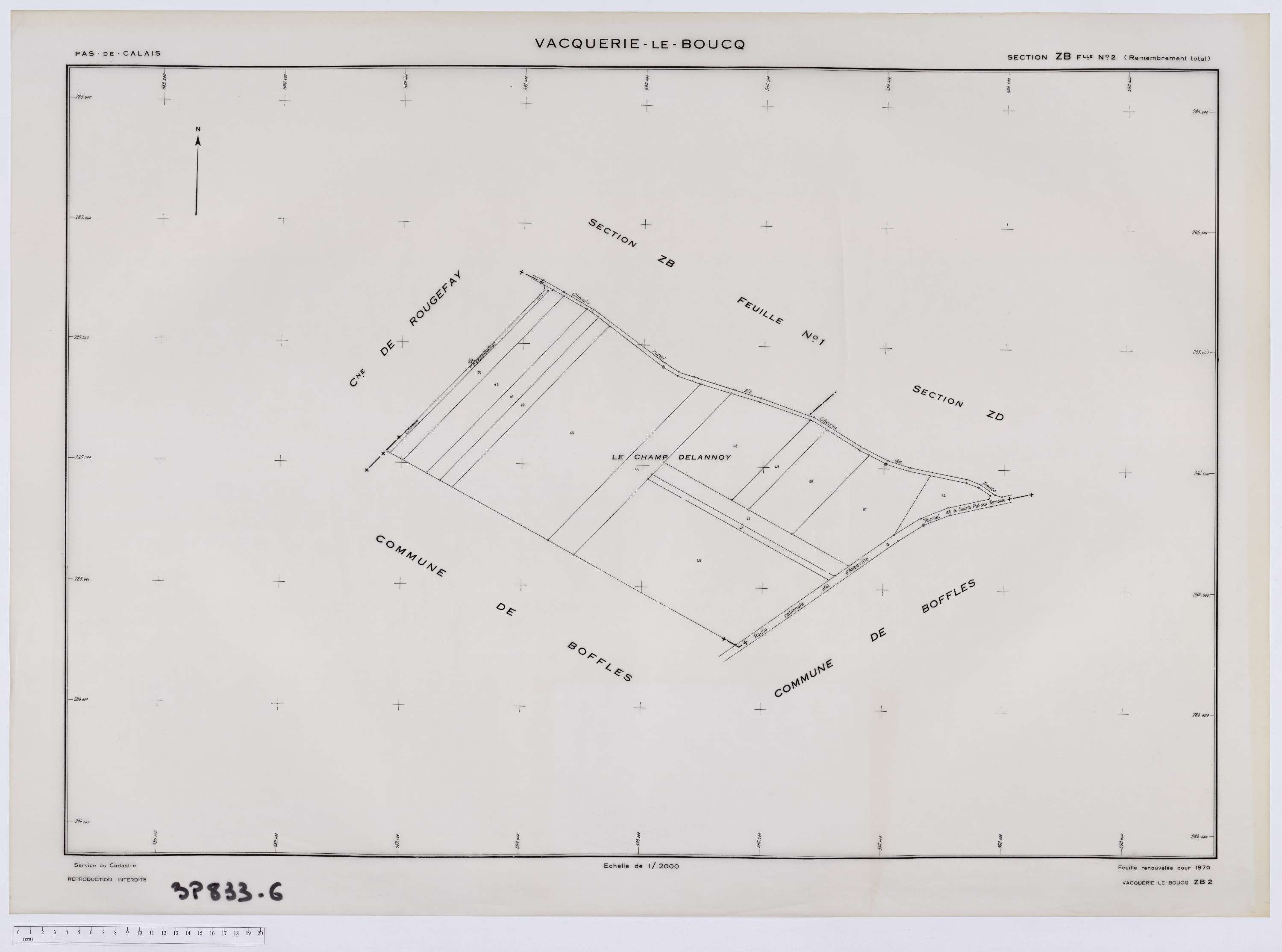 Vacquerie-le-Boucq - Section ZB, feuille 2.