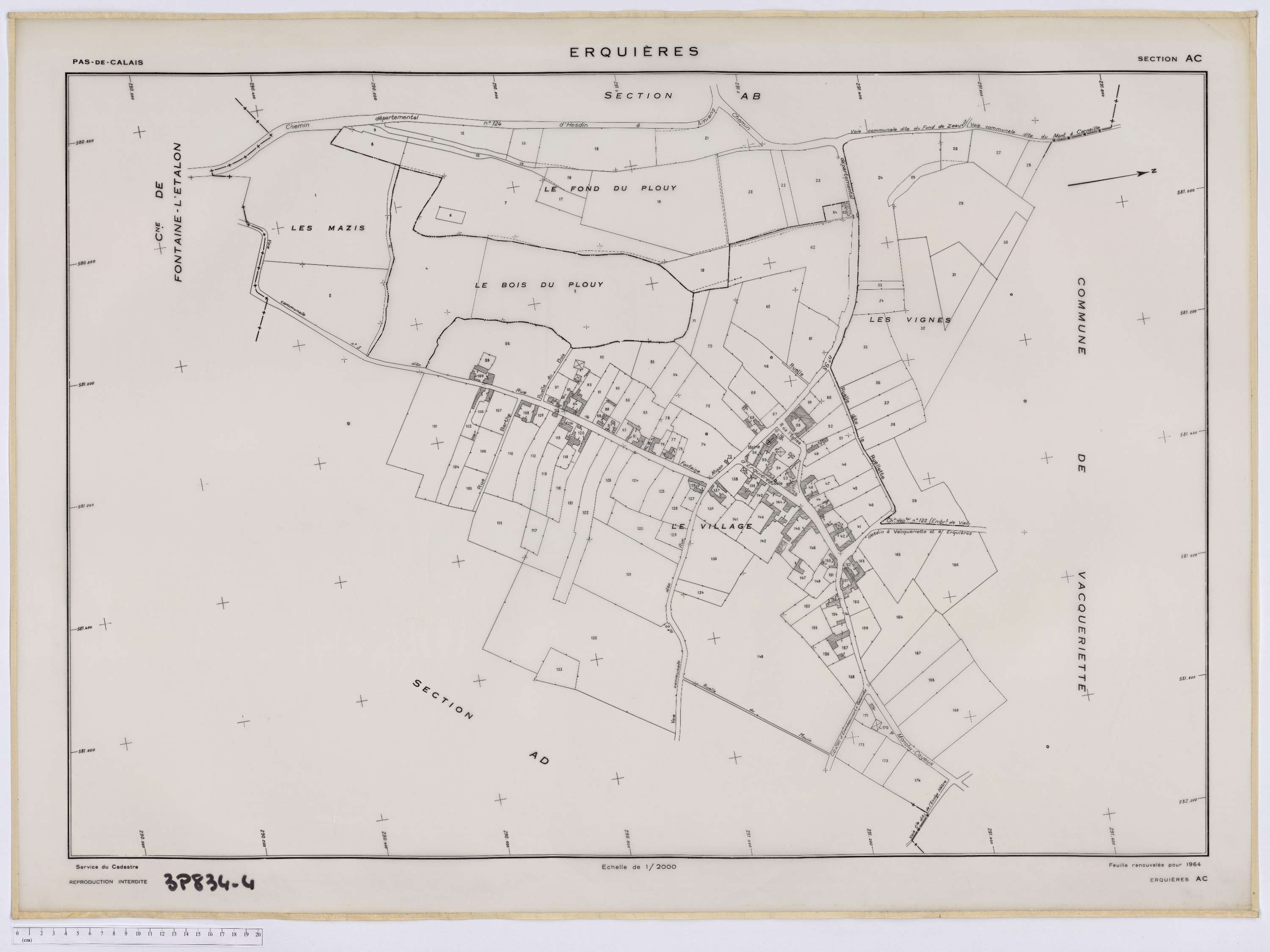 Vacqueriette-Erquières - Section AC.